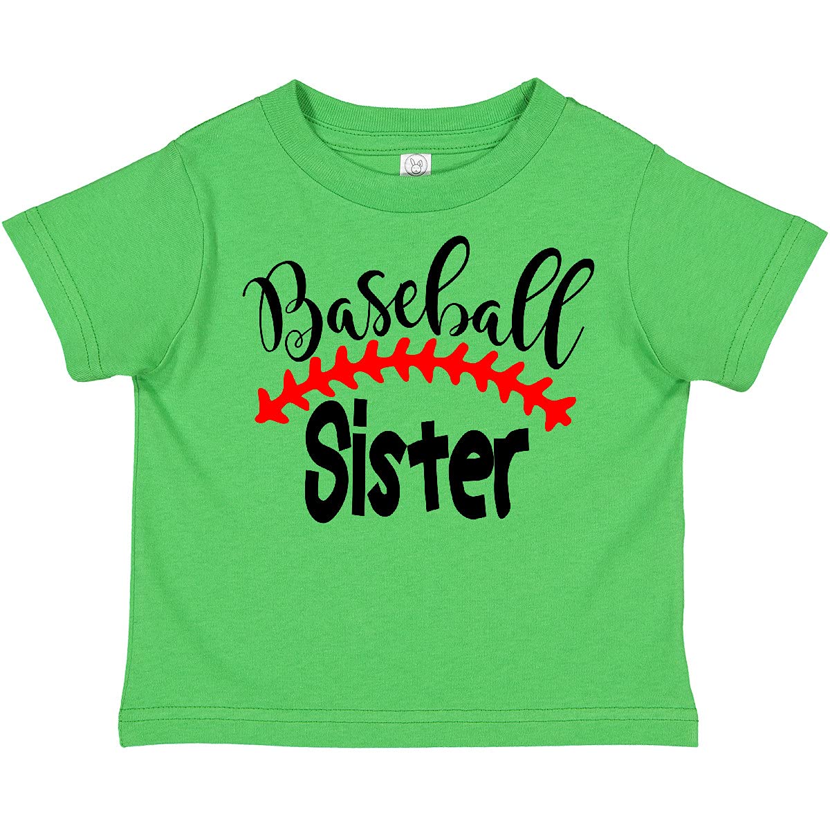 Inktastic Baseball Sister Toddler T-Shirt - Cute Sibling Matching Outfit for Baseball Games & Family Events