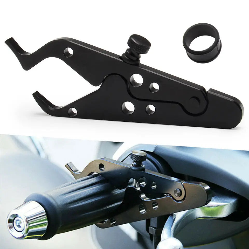 Universal Cruise Control Throttle Lock for Motorcycles - Adjustable Speed Assist Device for Long Distance Riding, Highway Commuting & Road Trips