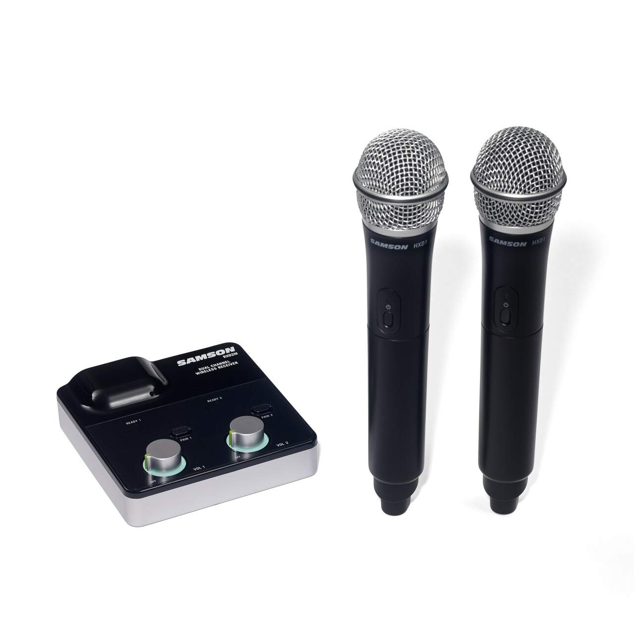 Samson XPD2m Dual Channel Handheld Digital Wireless Microphone System - Professional Karaoke, Live Performance & Public Speaking