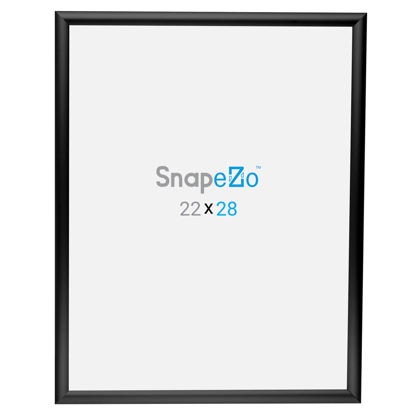 SnapeZo 10-Pack 22x28 Inches Black Poster Frames - Front Loading Snap Frames with 1 Inch Aluminum Profile - Wall Mounted Picture Frames for Posters, Artwork, Photos - Perfect for Home, Office, Gallery & Retail Displays