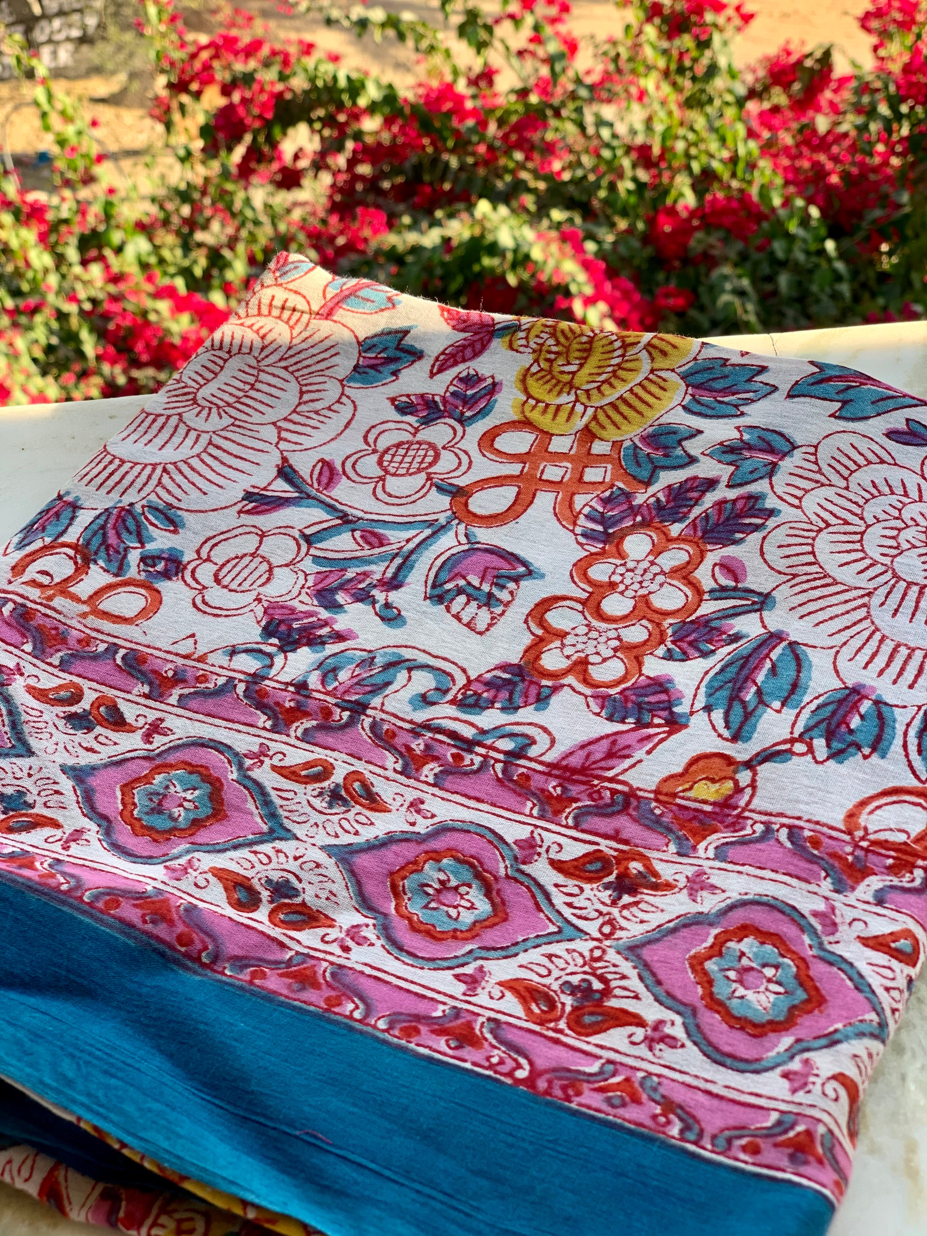 Stylish Block Print Cotton Sarong Pareo Shawl - New Collection for Beach, Pool, and Summer Fashion