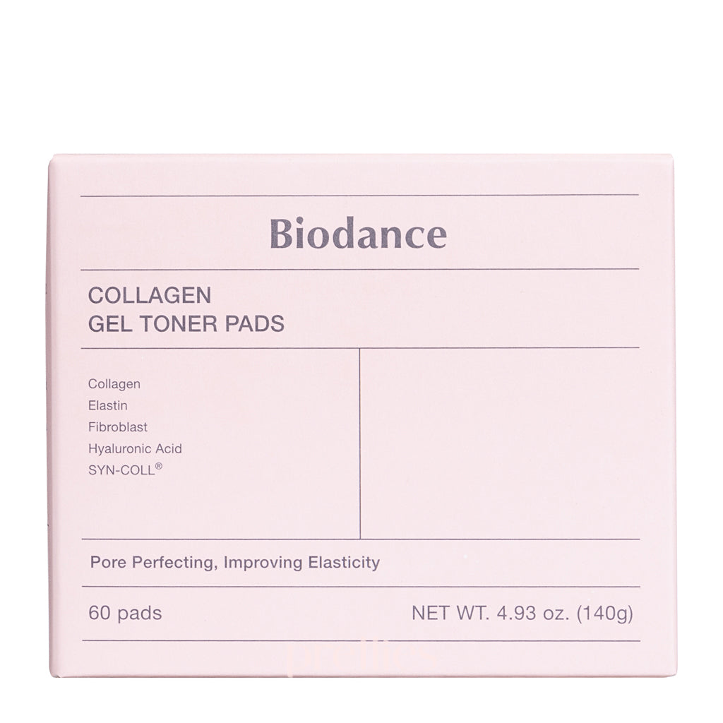 BIODANCE Collagen Gel Toner Pads - 60 Count | Hydrating & Brightening Facial Treatment for Glowing Skin | Perfect for Daily Skincare Routine & Travel