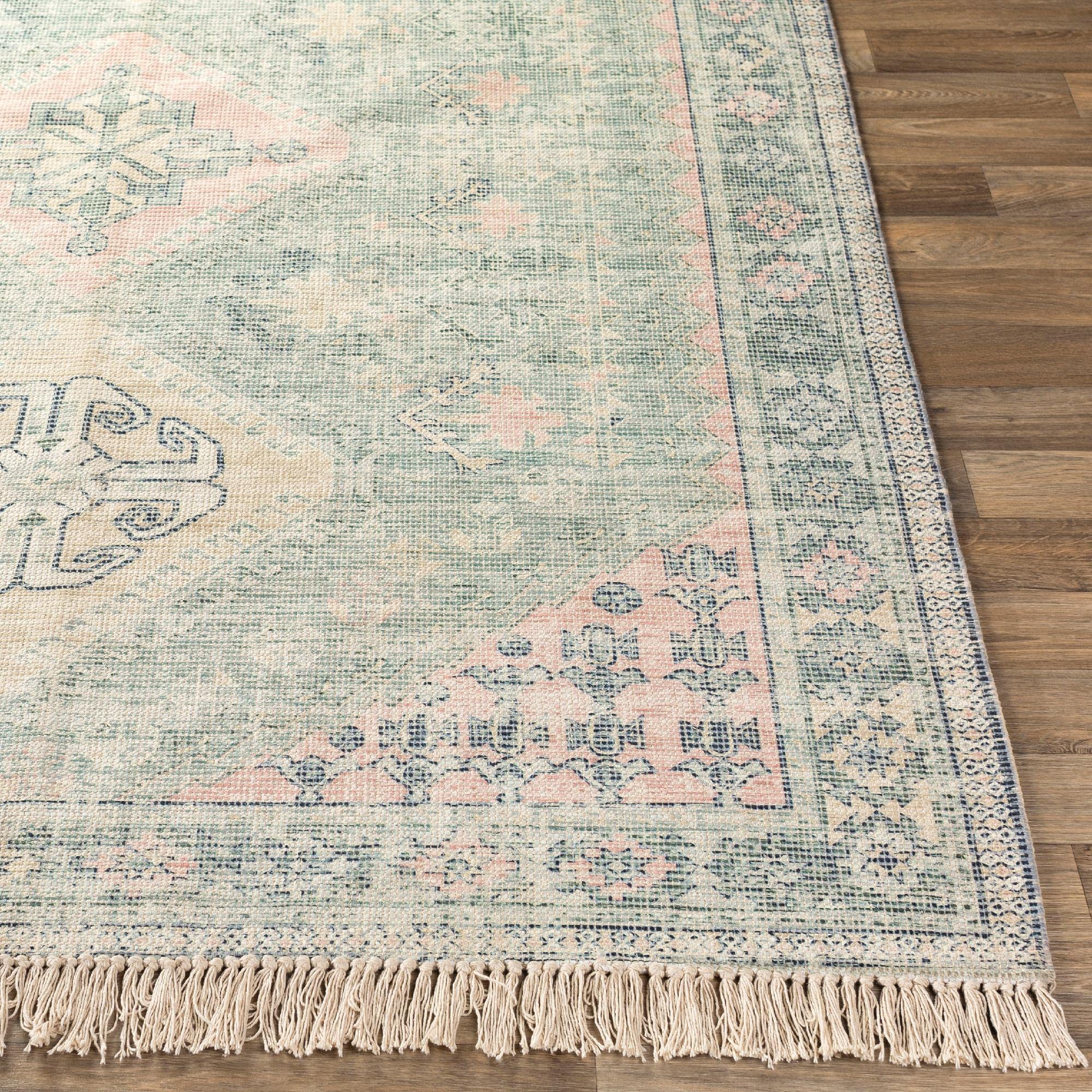 Mark&Day Sandown Traditional Sage Area Rug 2x4 Feet, Cream Grey Carpet for Living Room Bedroom Kitchen - Soft Non-Slip Floor Mat Perfect for Home Decor, Dorm, Office (2'3