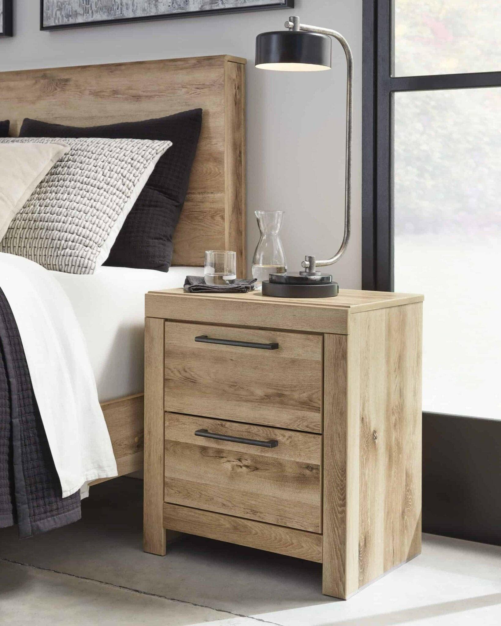 Hyanna Nightstand B1050 92 - Modern Bedside Table with Storage Drawer, Wooden Night Stand for Bedroom, Living Room & Office - Perfect for Small Spaces & Home Decor