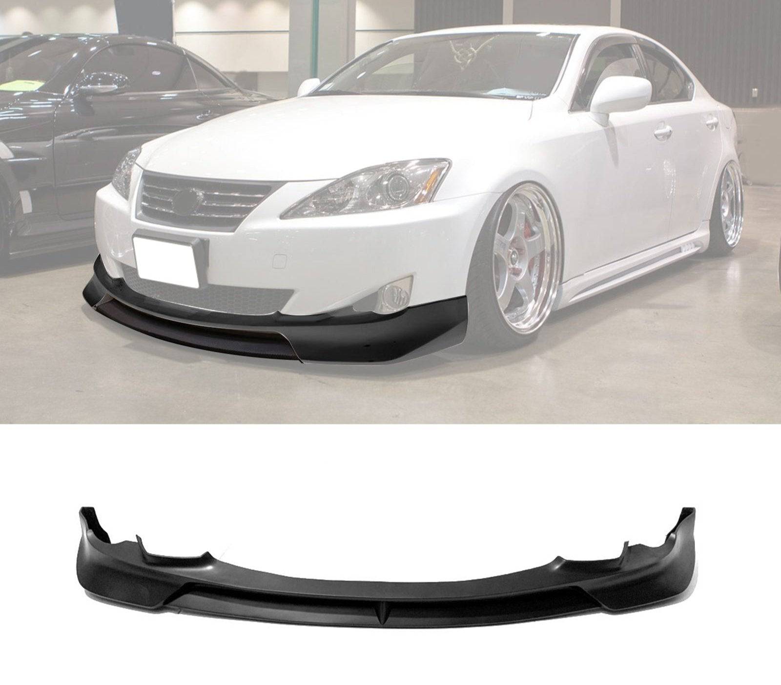 JP F Sport Style Front Bumper Lip Spoiler for 2009-2010 Lexus IS250 IS350 - Enhance Your Car's Aerodynamics & Sporty Look for Street Racing & Car Shows