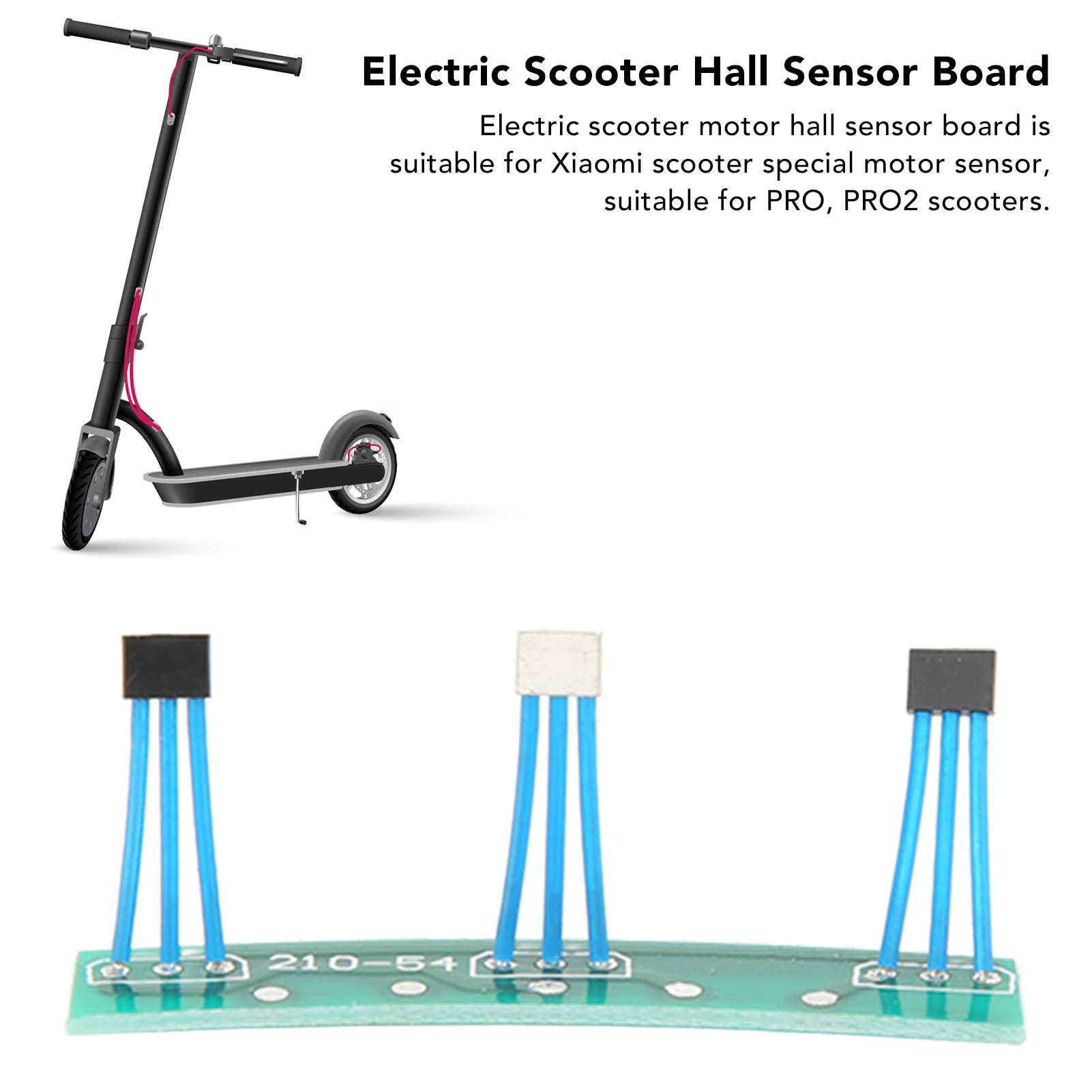 Original Dashboard Replacement for Xiaomi Scooter PRO & PRO2 - Electric Scooter Sensor, Motor Hall Sensor PCB Board - Compatible with Xiaomi M365 Accessories - Perfect for DIY Repairs & Scooter Maintenance