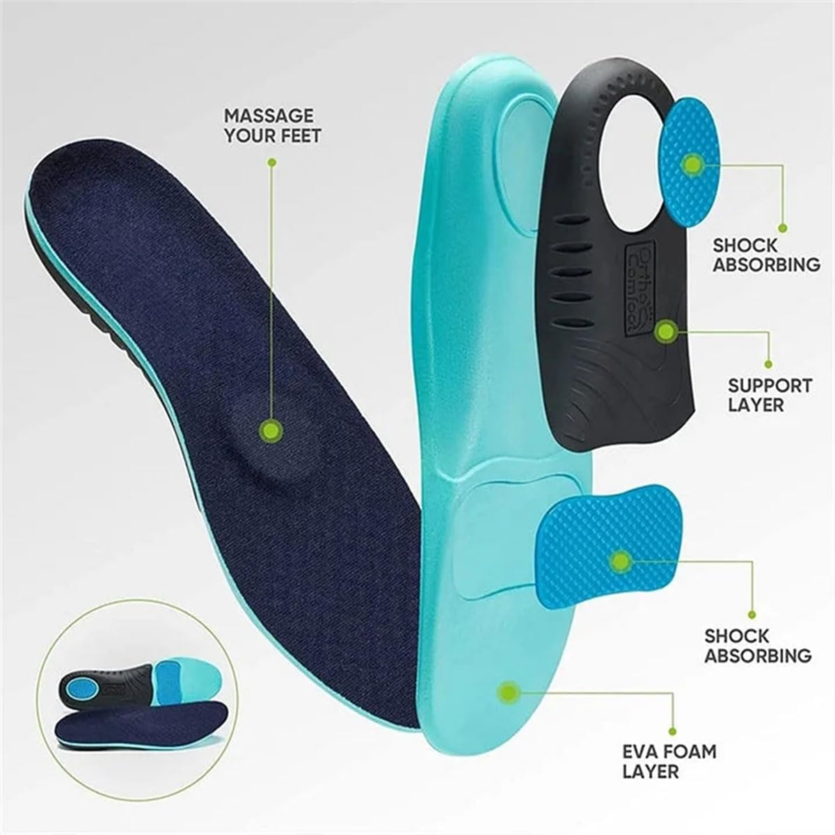 ReliefFoot Men's Waterproof Orthopedic Walking Shoes - Comfortable Support for Plantar Fasciitis & Flat Feet - Ideal for Hiking, Travel & Daily Walking