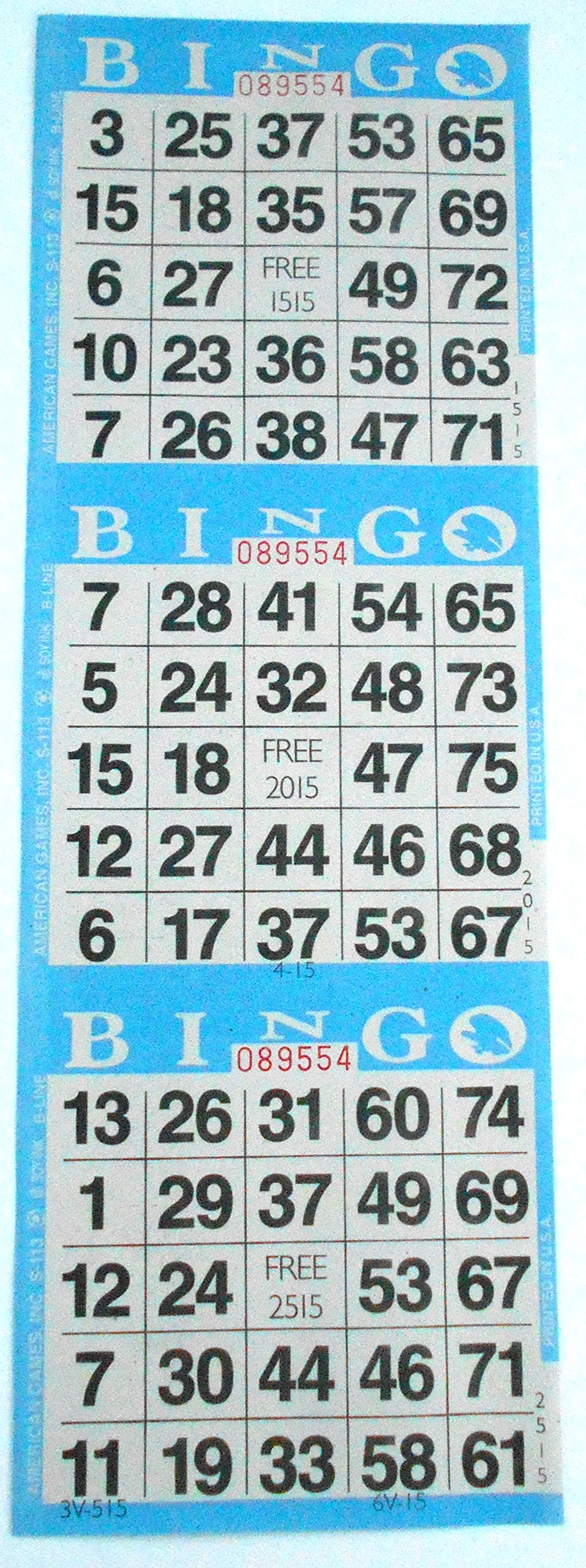 Premium Blue Bingo Paper Cards - 1000 Sheets for Bingo Games, Fundraisers & Casino Nights | Durable & Easy-to-Use Bingo Supplies for Parties, Events & Family Game Nights
