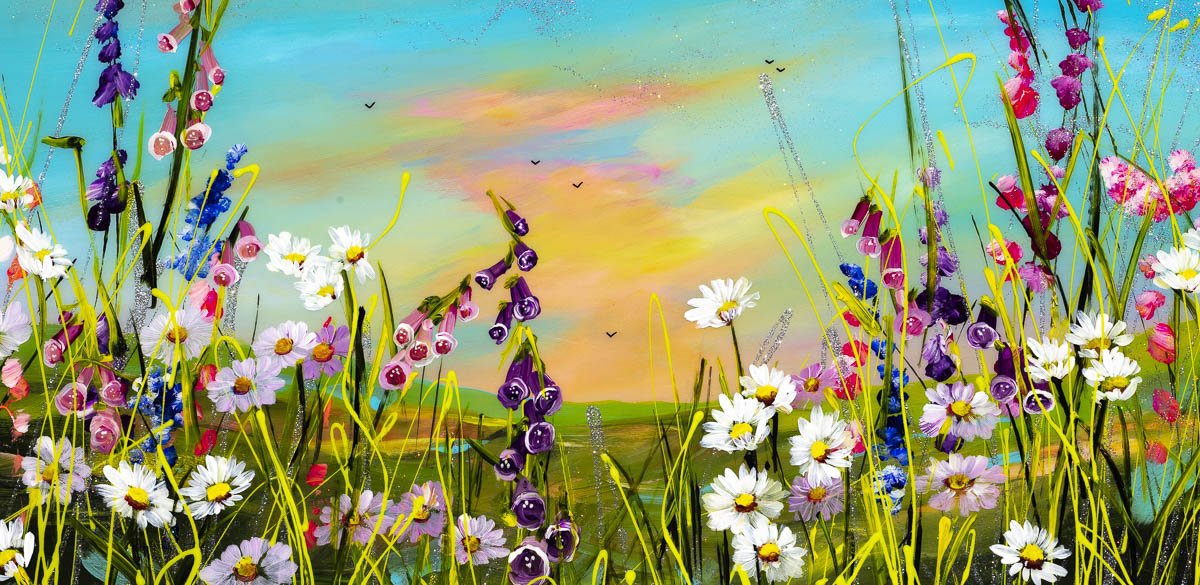 Original 'A Beautiful Day' Artwork - Handmade Wall Decor for Living Room, Bedroom & Office - Perfect Gift for Home & Office Decor