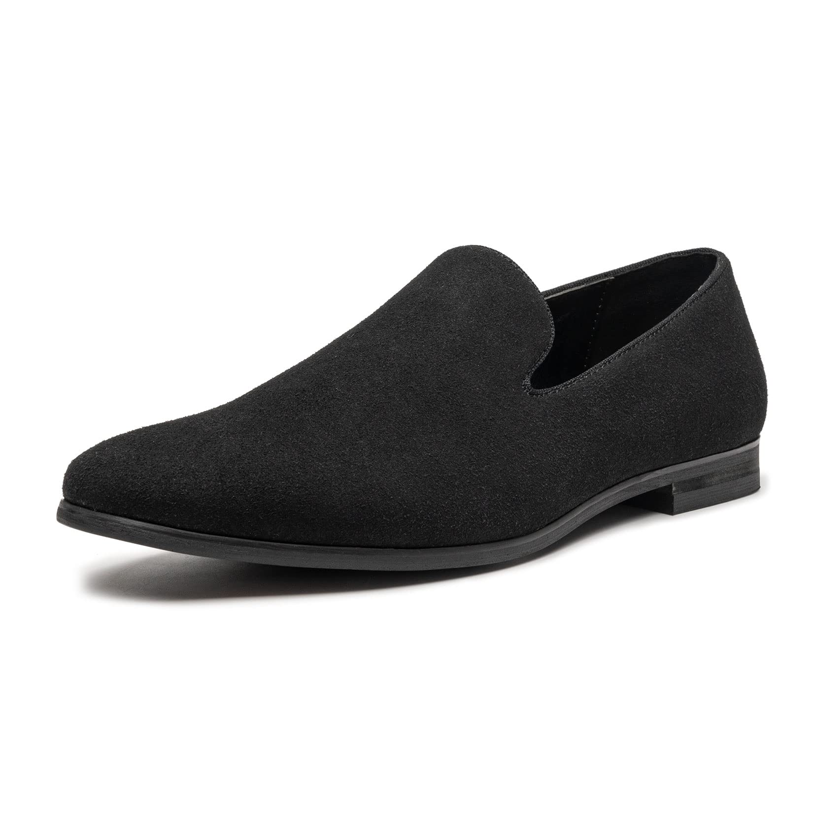 AMAPO Men's Velvet Slip-On Loafers - Premium Penny Dress Shoes for Business & Casual Wear - Comfortable Black Velvet Loafers for Office, Parties & Special Occasions