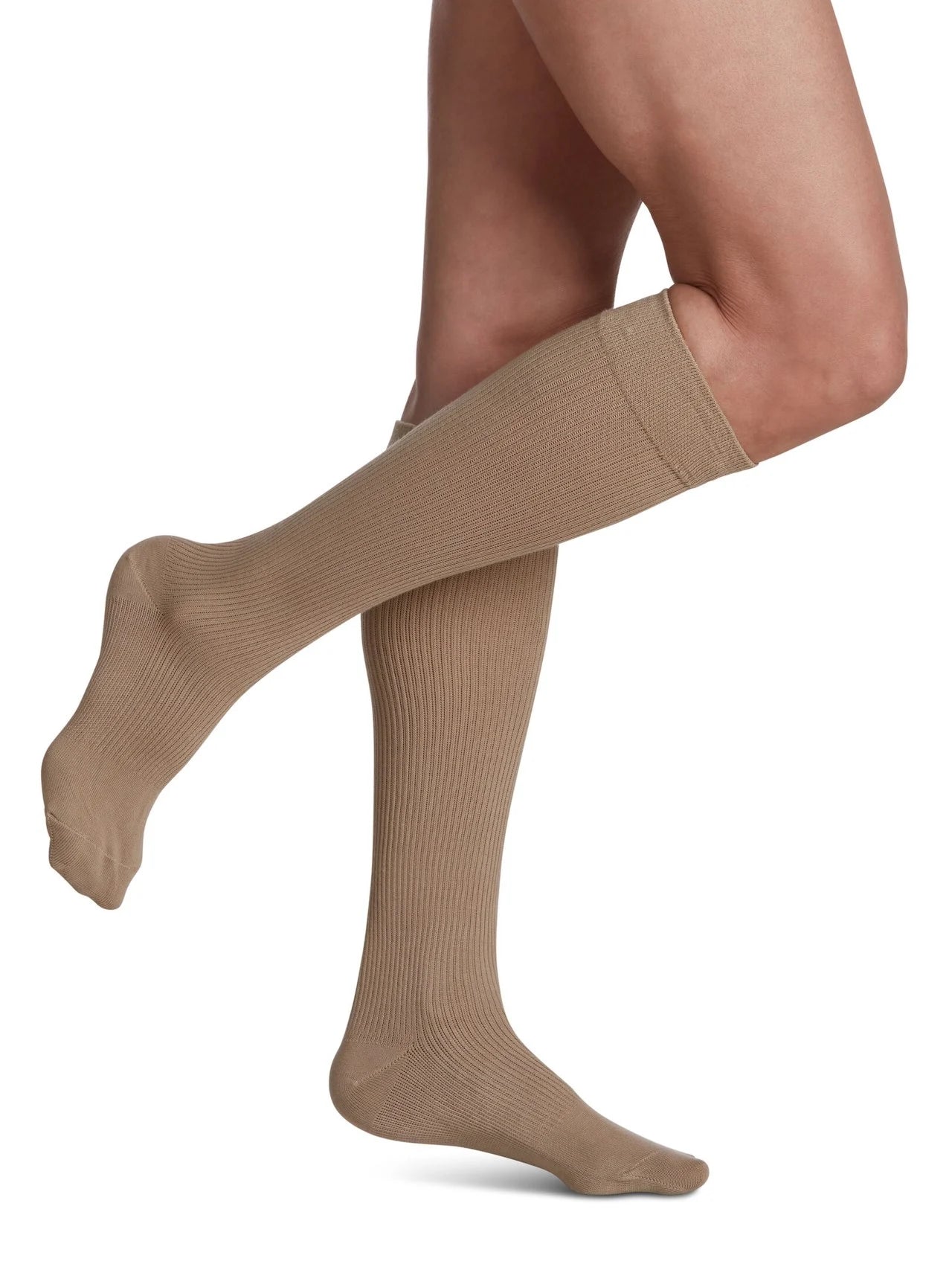 Sigvaris Women's Casual Cotton Compression Socks 15-20 mmHg - Comfortable Support for Varicose Veins, Swelling & Circulation - Perfect for Travel, Work & Daily Wear