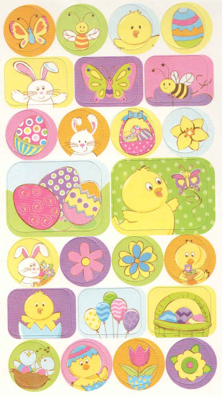 Easter Sticker Tablet - 136 Bunny Painting Egg Stickers for DIY Crafts
