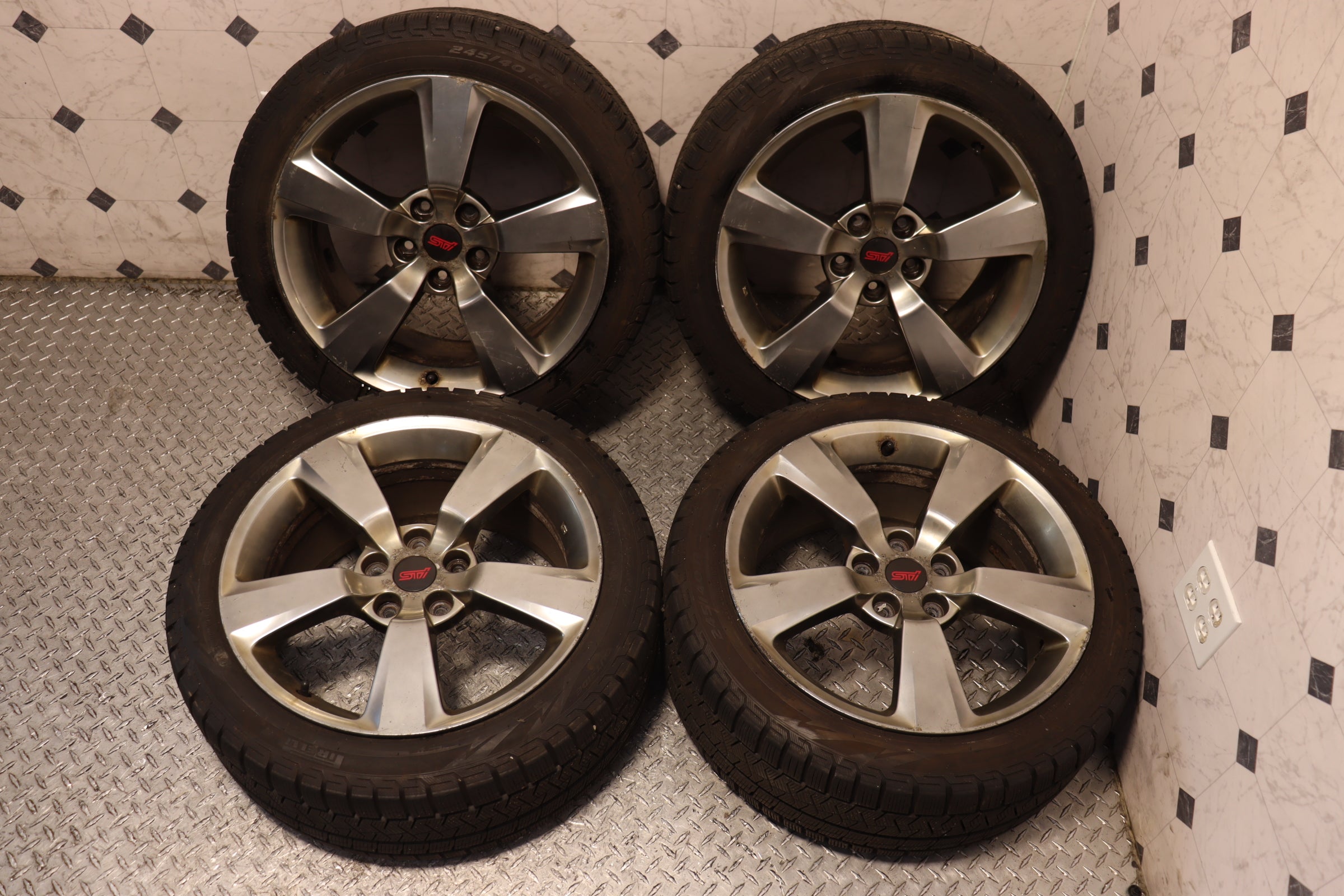 2008-2014 Subaru Impreza WRX STI GRB OEM Stock Wheels - Set of 4 | Perfect for Replacement & Performance Upgrades
