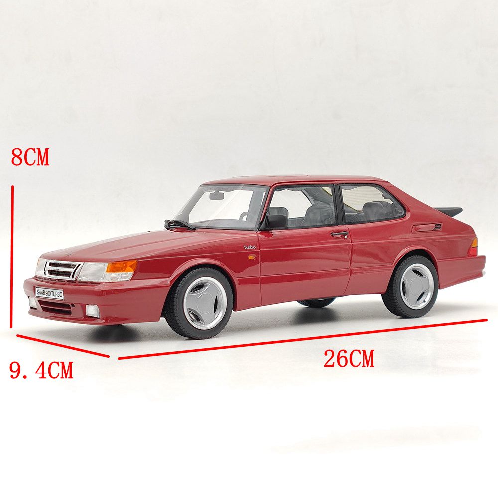 1/18 Scale Saab 900 Turbo T16 Airflow Red Resin Model Car - DNA Collectibles DNA000112 - Perfect for Car Enthusiasts, Collectors & Home/Office Display