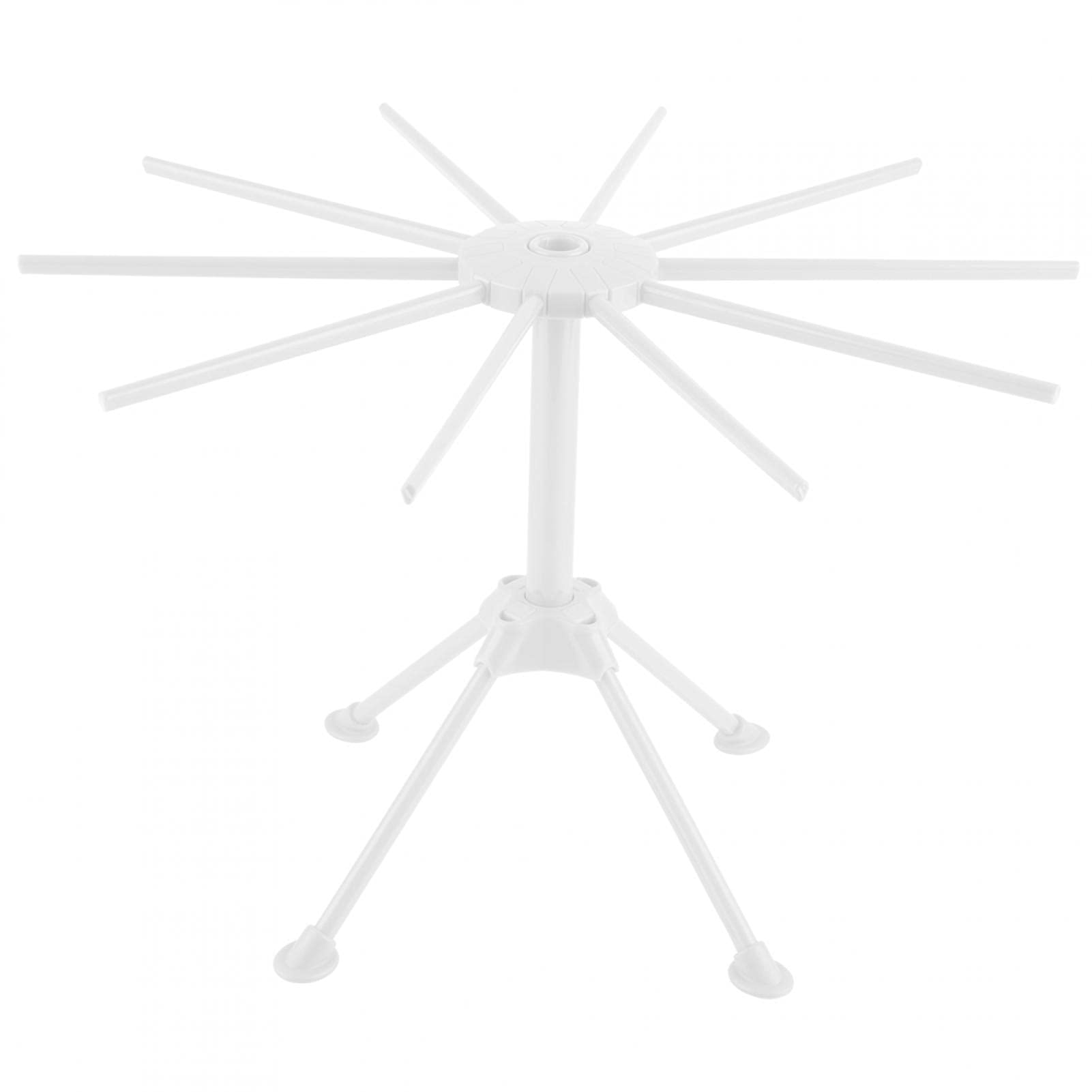 Foldable Plastic Pasta Drying Rack with 10 Bars | Space-Saving Noodle Stand for Spaghetti, Vermicelli & Hollow Pasta | Natural Air Drying Kitchen Tool for Home & Restaurant Use | Perfect for Meal Prep & Italian Cooking