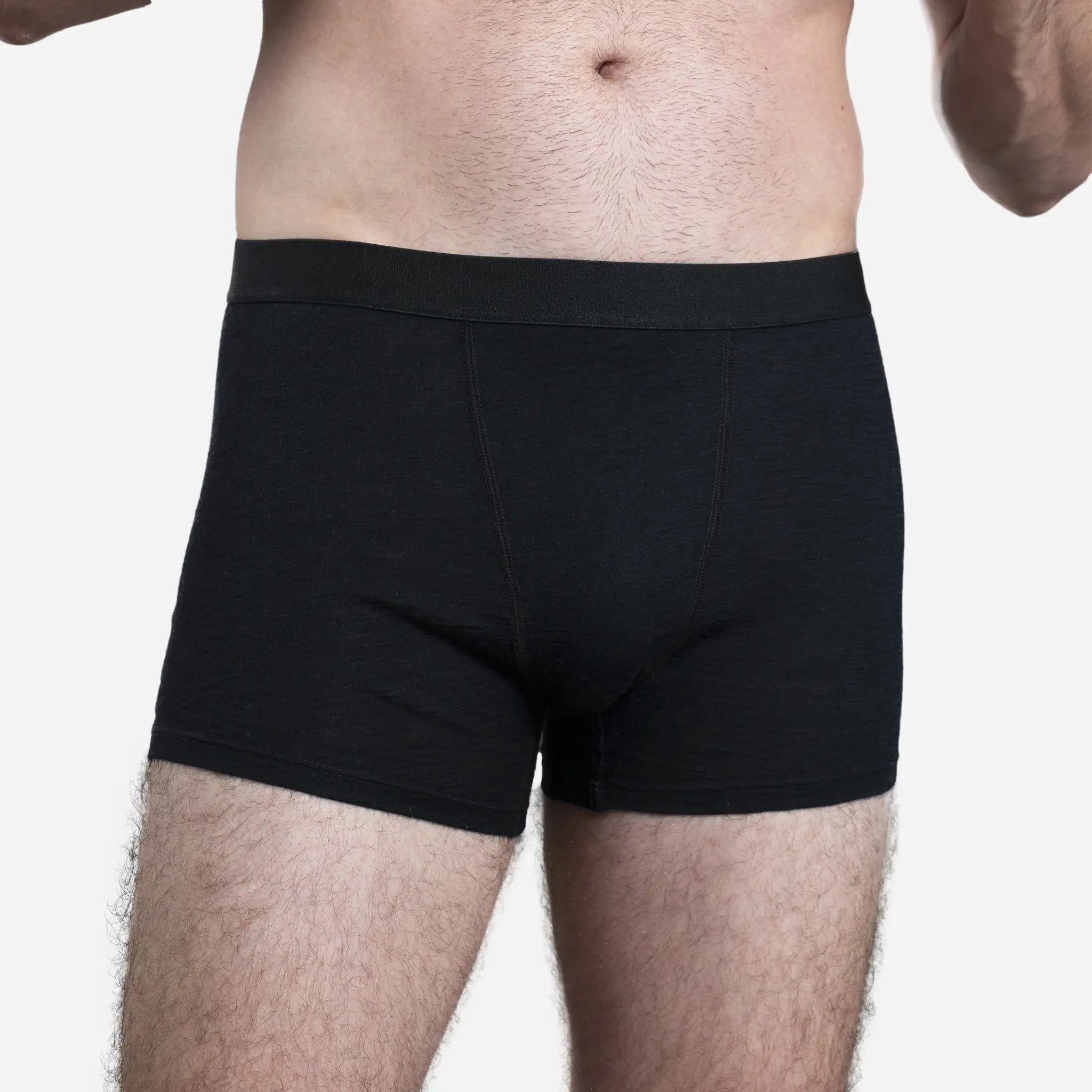 Ultra-Soft Men's Alpaca Wool Boxer Briefs - 160 GSM Lightweight Underwear for All-Day Comfort | Perfect for Travel, Hiking & Cold Weather Activities
