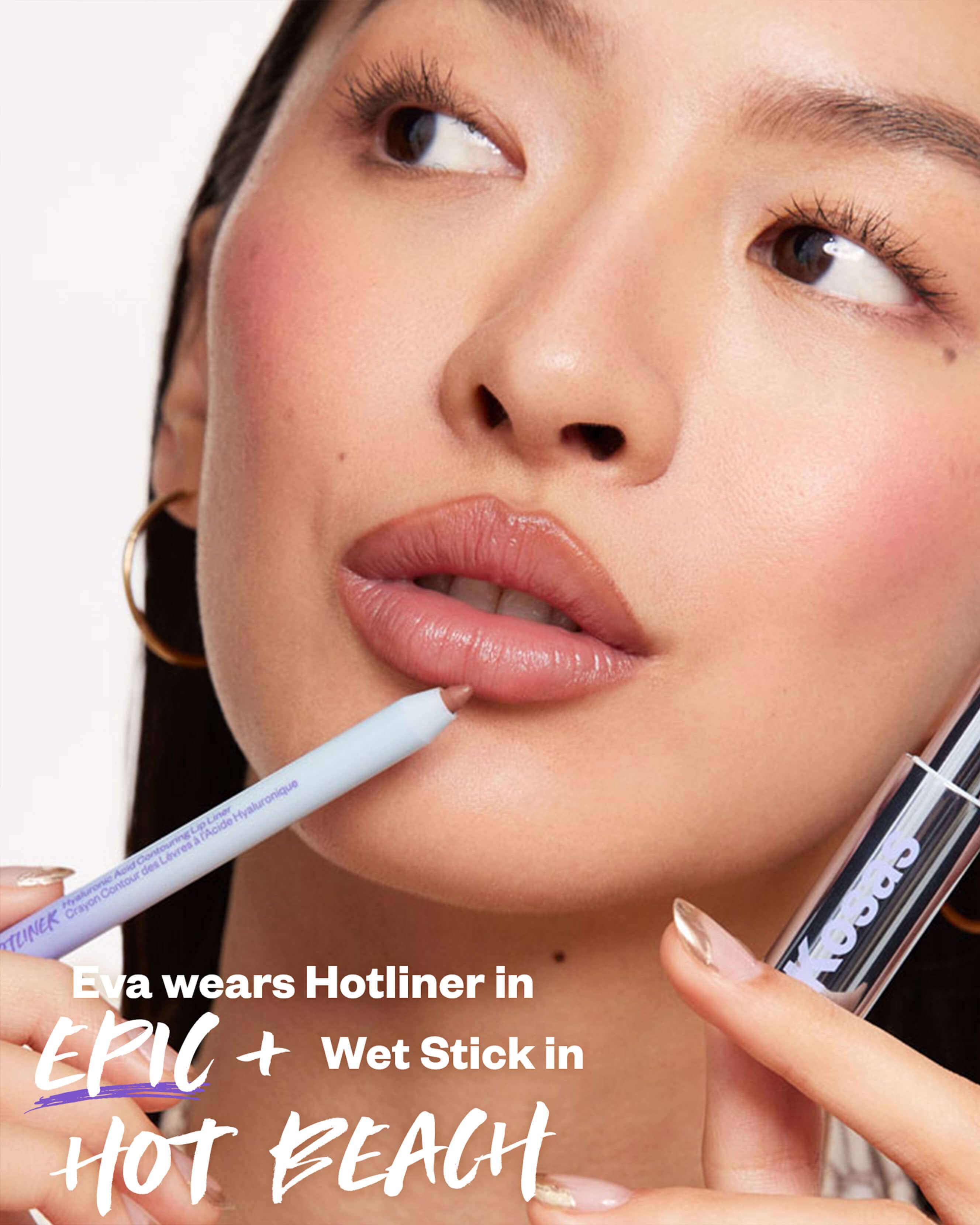 Hotliner Hyaluronic Acid Contouring Lip Liner - Long Lasting, Moisturizing Lip Pencil for Fuller Lips | Perfect for Daily Makeup & Special Occasions