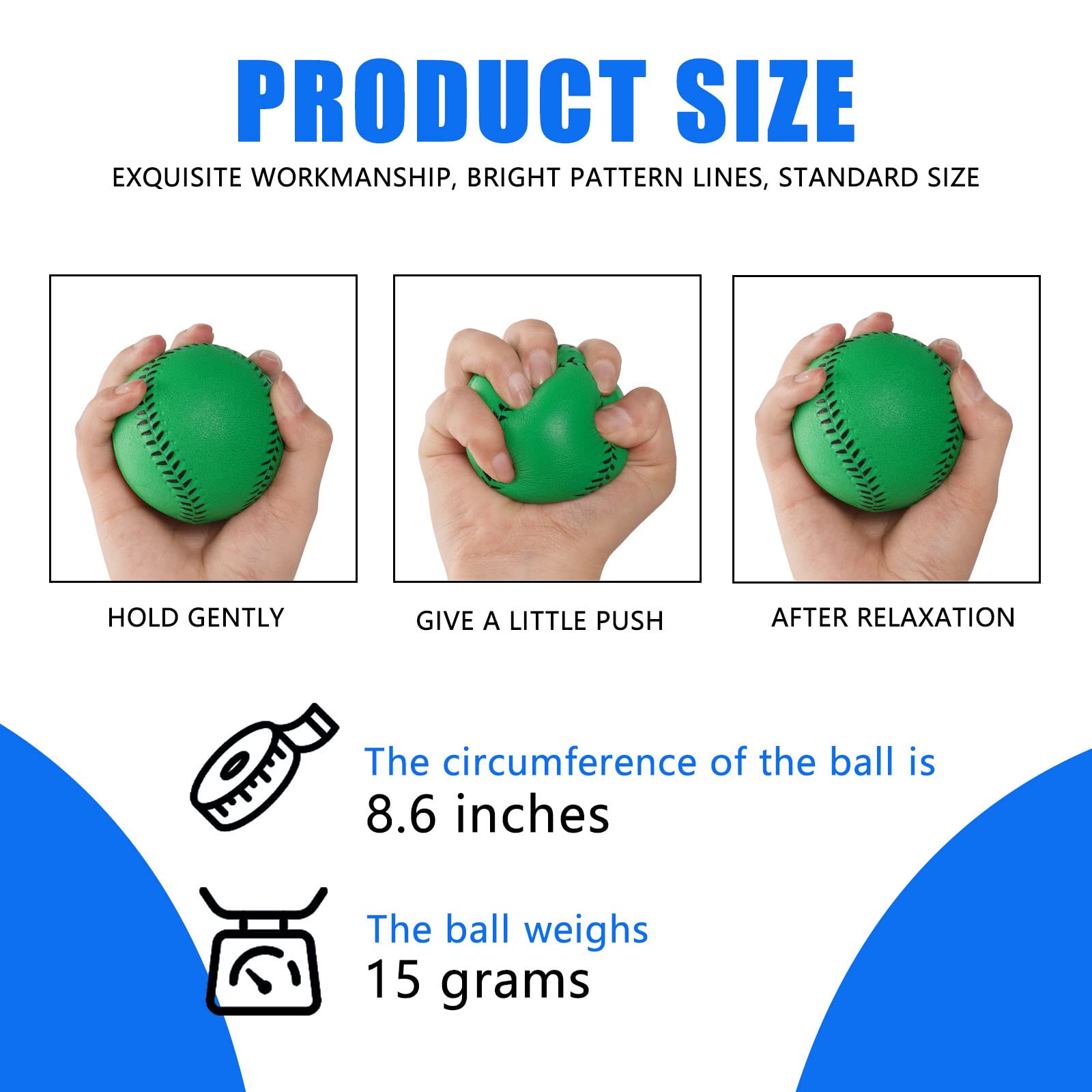 GKK 12 Pack Soft Foam Baseballs for Youth & Teen Players - Safe Training Balls for Hitting Practice, Indoor & Outdoor Games - Perfect for Backyard, School PE Class & Team Sports Activities