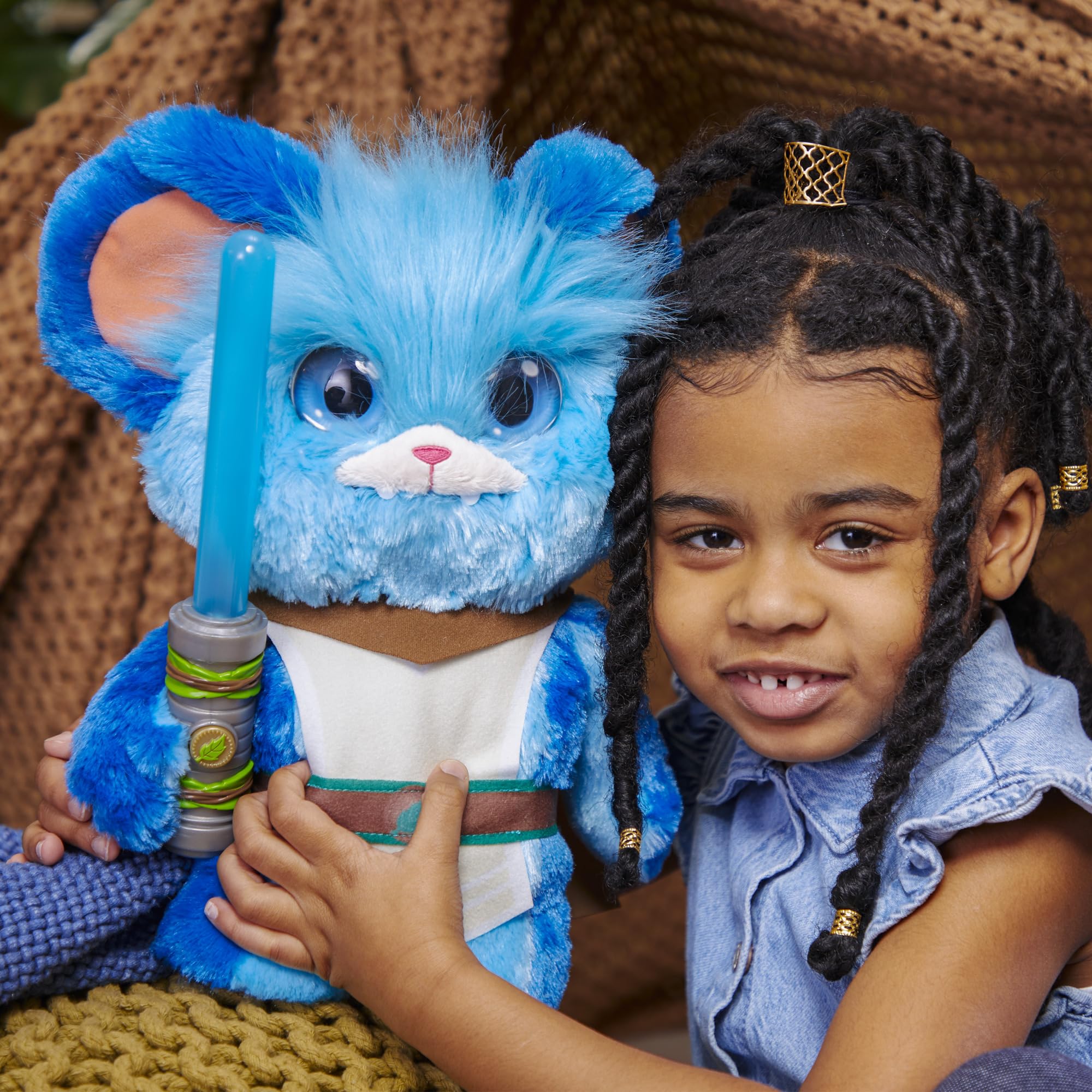 Star Wars Young Jedi Adventures Jabberin' Jedi Nubs Electronic Plush Toy with Lights & Sounds - Interactive Preschool Toy for 3 Year Old Boys & Girls - Perfect for Playtime, Storytelling & Jedi Training Fun