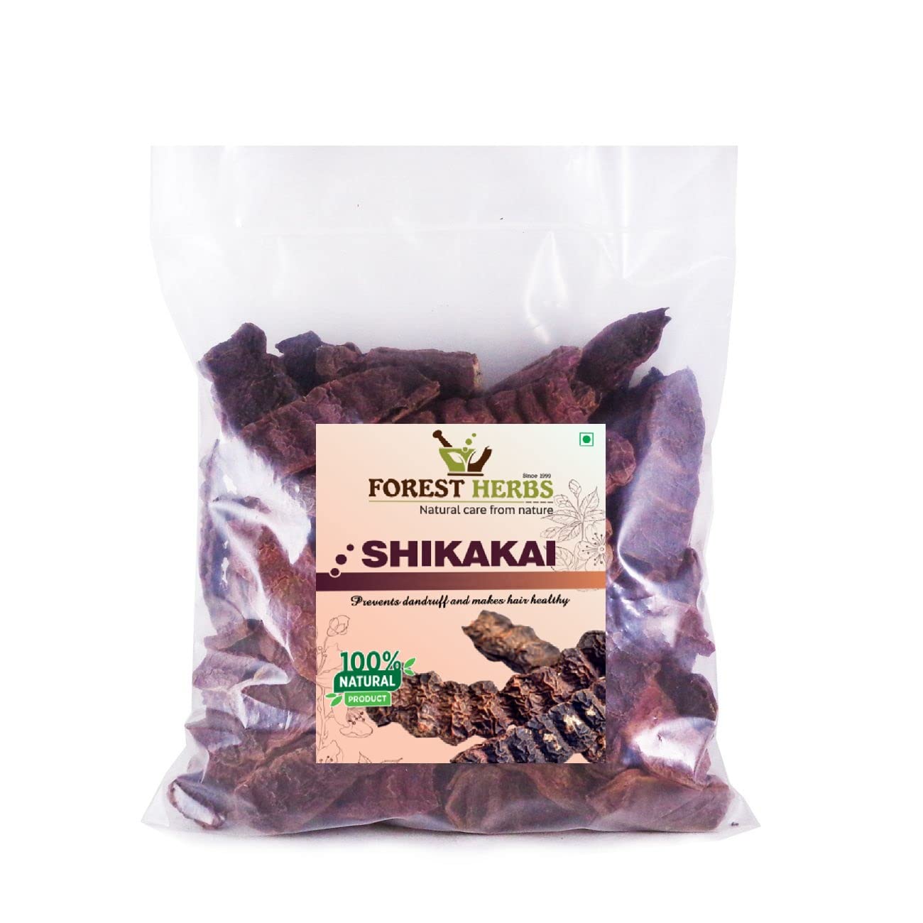 Organic Whole Dried Sabut Shikakai (Acacia Concinna) - 500g Raw Natural Hair Care Herbs for Shampoo & Hair Growth - Perfect for DIY Ayurvedic Treatments & Scalp Health