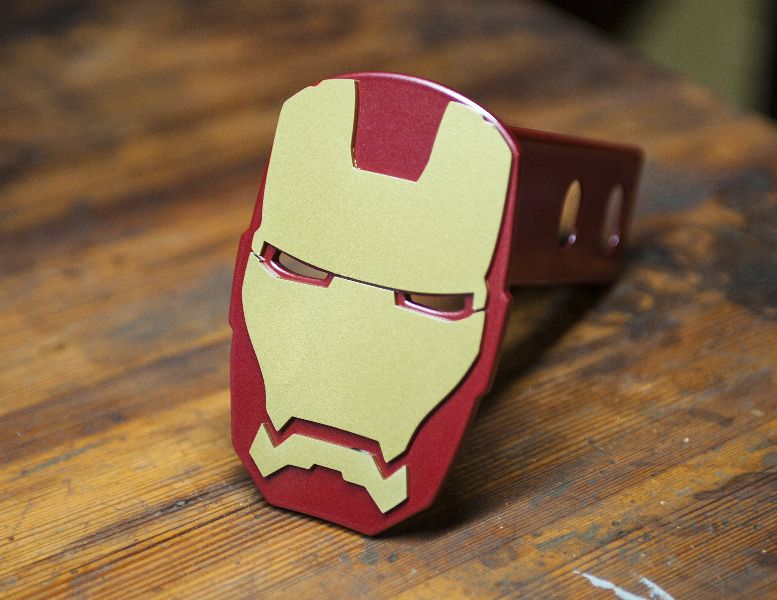 Iron Man Trailer Hitch Cover - Marvel Superhero Themed Hitch Cover for Trucks & SUVs - Perfect for Marvel Fans, Car Enthusiasts & Comic Conventions