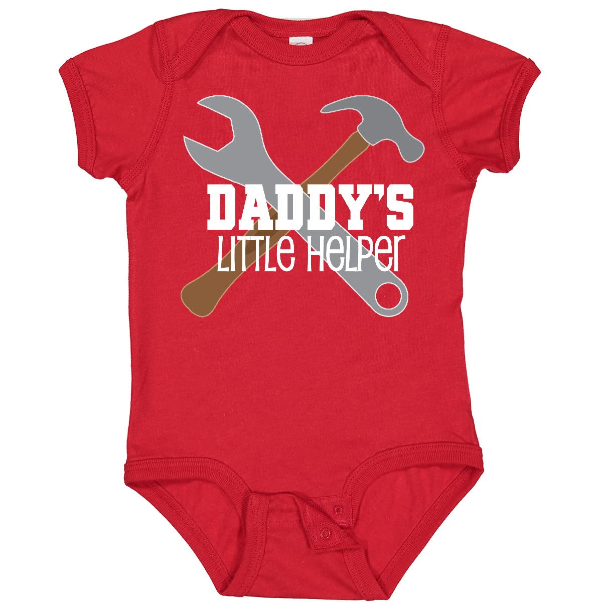 Inktastic Daddy's Little Helper Tool Set Baby Bodysuit - Cute Workbench Design for Newborns & Toddlers - Perfect for Father's Day, Baby Showers & DIY Enthusiasts