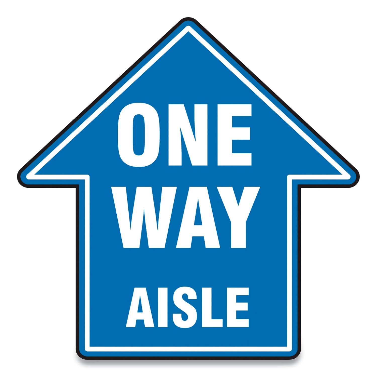 Accuform® Slip-Resistant Social Distance Floor Signs - 12
