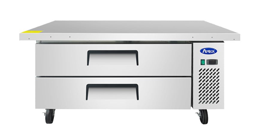 Atosa 60-Inch Stainless Steel Commercial Chef Base with 2 Storage Drawers - Perfect for Restaurant Kitchens, Food Trucks & Catering Businesses