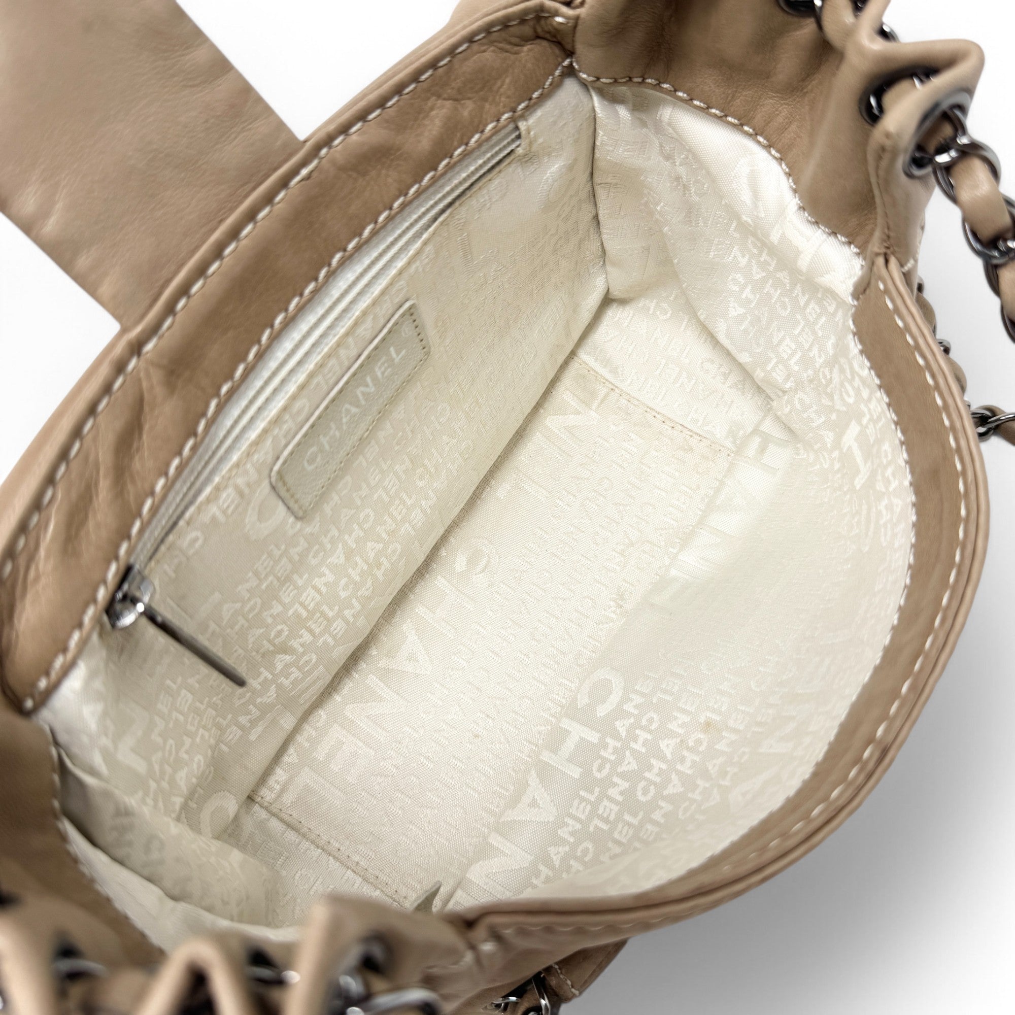 Chanel Brown Chevron Quilted Accordion Flap Bag - Luxury Crossbody Purse for Women, Perfect for Parties & Evening Events