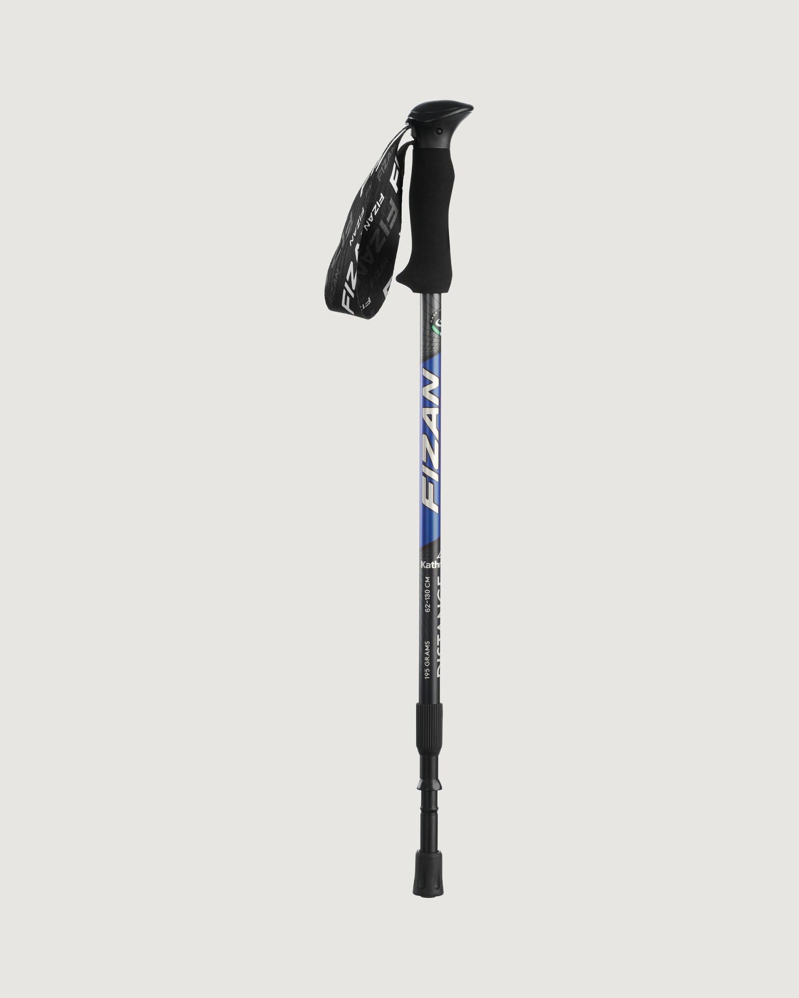 Fizan Distance Trekking Pole - Lightweight Adjustable Hiking Stick for Men & Women, Black/Blue - Perfect for Backpacking, Trail Running & Mountain Climbing