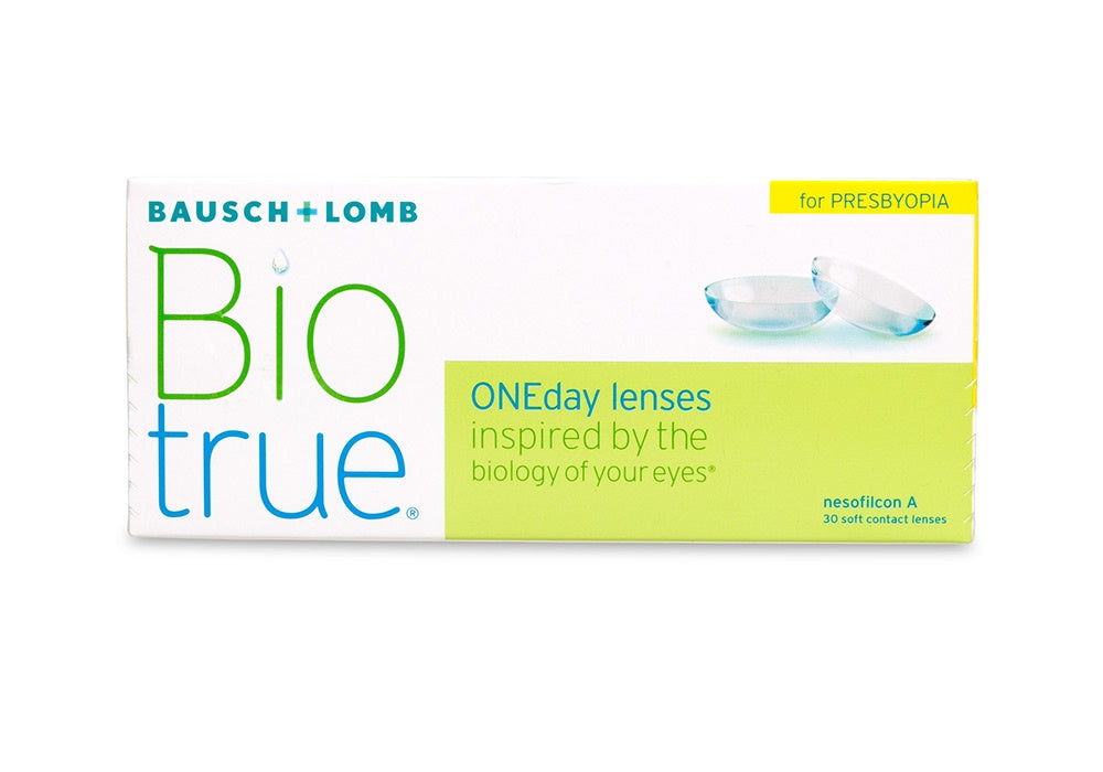 Biotrue Oneday Daily Disposable Contact Lenses for Presbyopia - Comfortable Multifocal Lenses for Reading & Computer Use