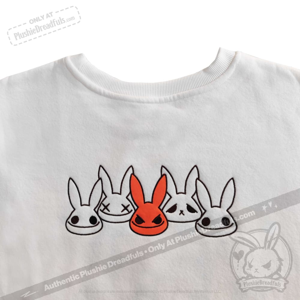 Plushie Dreadfuls Anxiety Rabbit Pullover Set - Soft Comfort Hoodie for Stress Relief & Mental Health Awareness | Perfect for Therapy, Self-Care & Cozy Relaxation