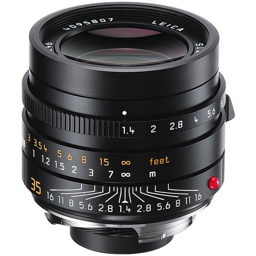 Leica Summilux M 35mm f/1.4 ASPH Black Lens - Professional Prime Lens for Leica M Mount Cameras - Perfect for Street Photography, Low Light & Portrait Shooting
