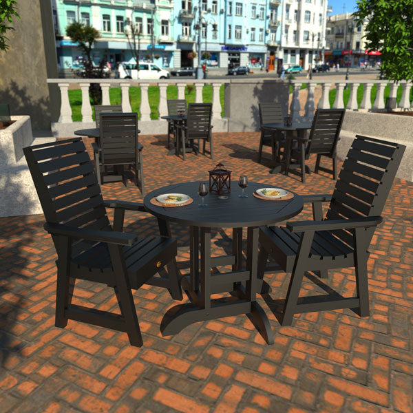 Glennville 3-Piece Round Dining Table Set for Kitchen, Breakfast Nook & Small Spaces - Patio, Balcony or Indoor Use