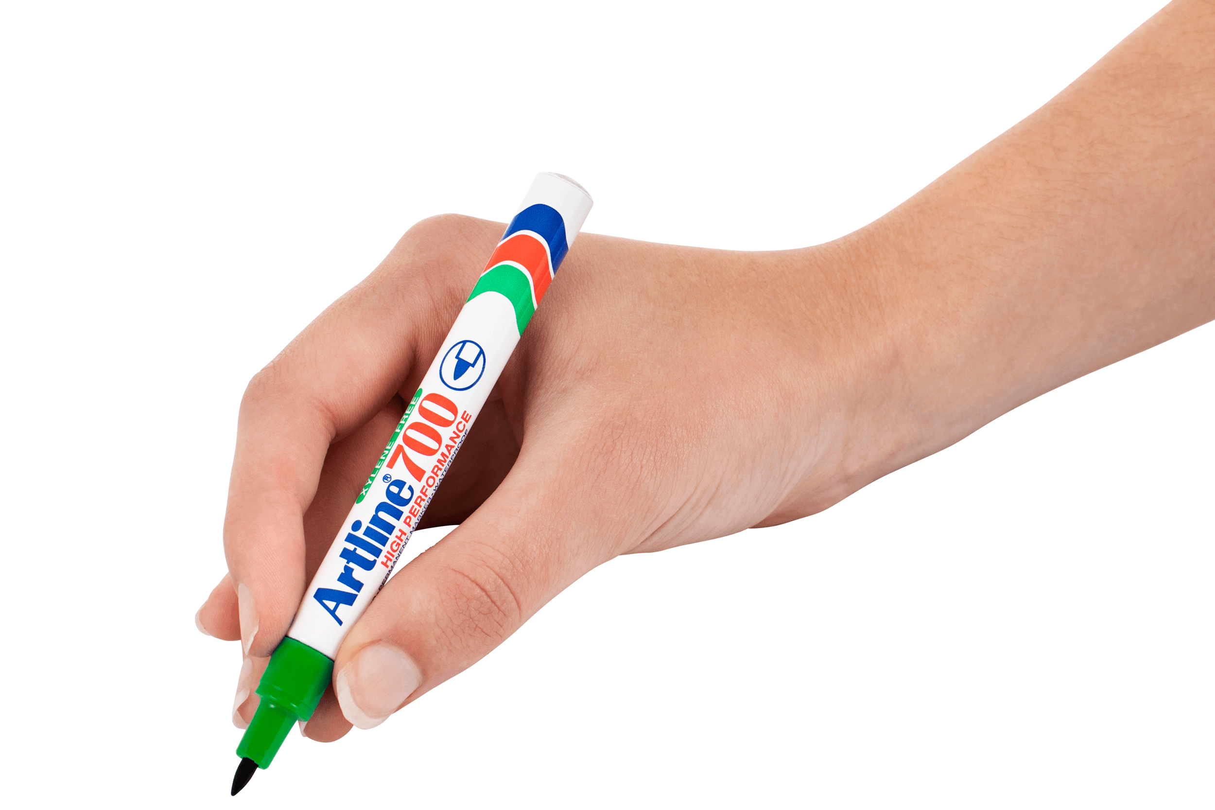 Artline 700 Permanent Markers - Fine Tip Green (Pack of 12) - Ideal for Office, School & Home Use - Waterproof & Fade-Resistant Ink for Long-Lasting Writing