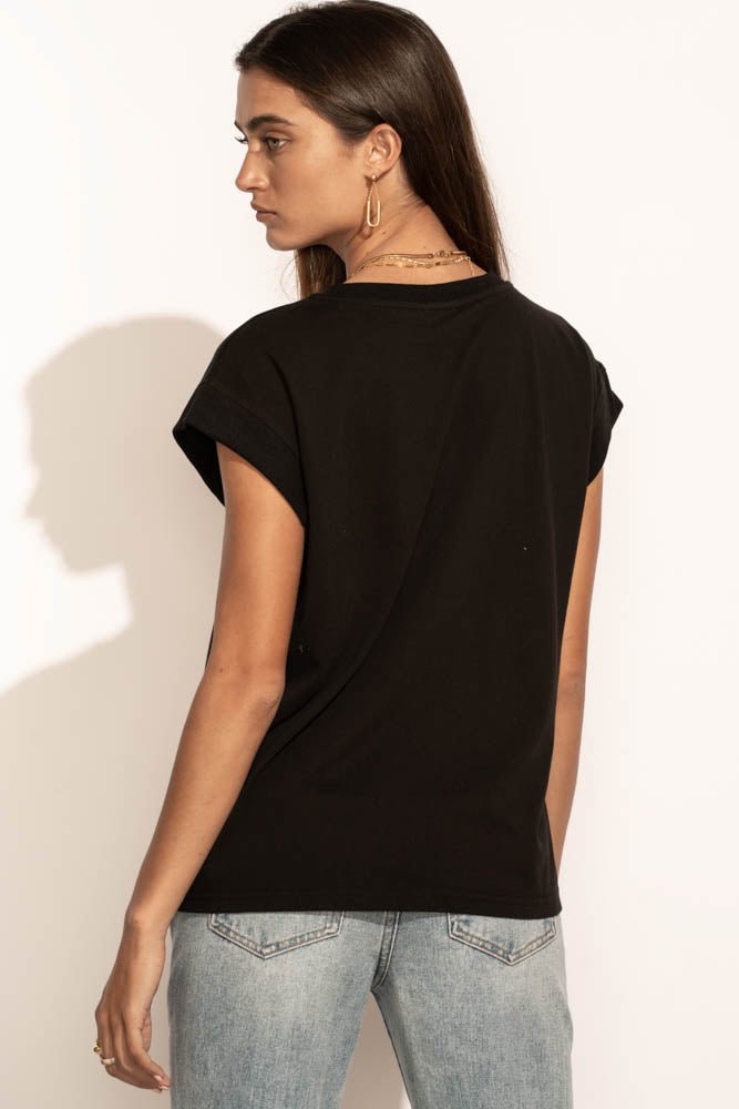 Arlo Women's Black Top - Stylish & Comfortable Casual Shirt for Everyday Wear, Work, and Outings