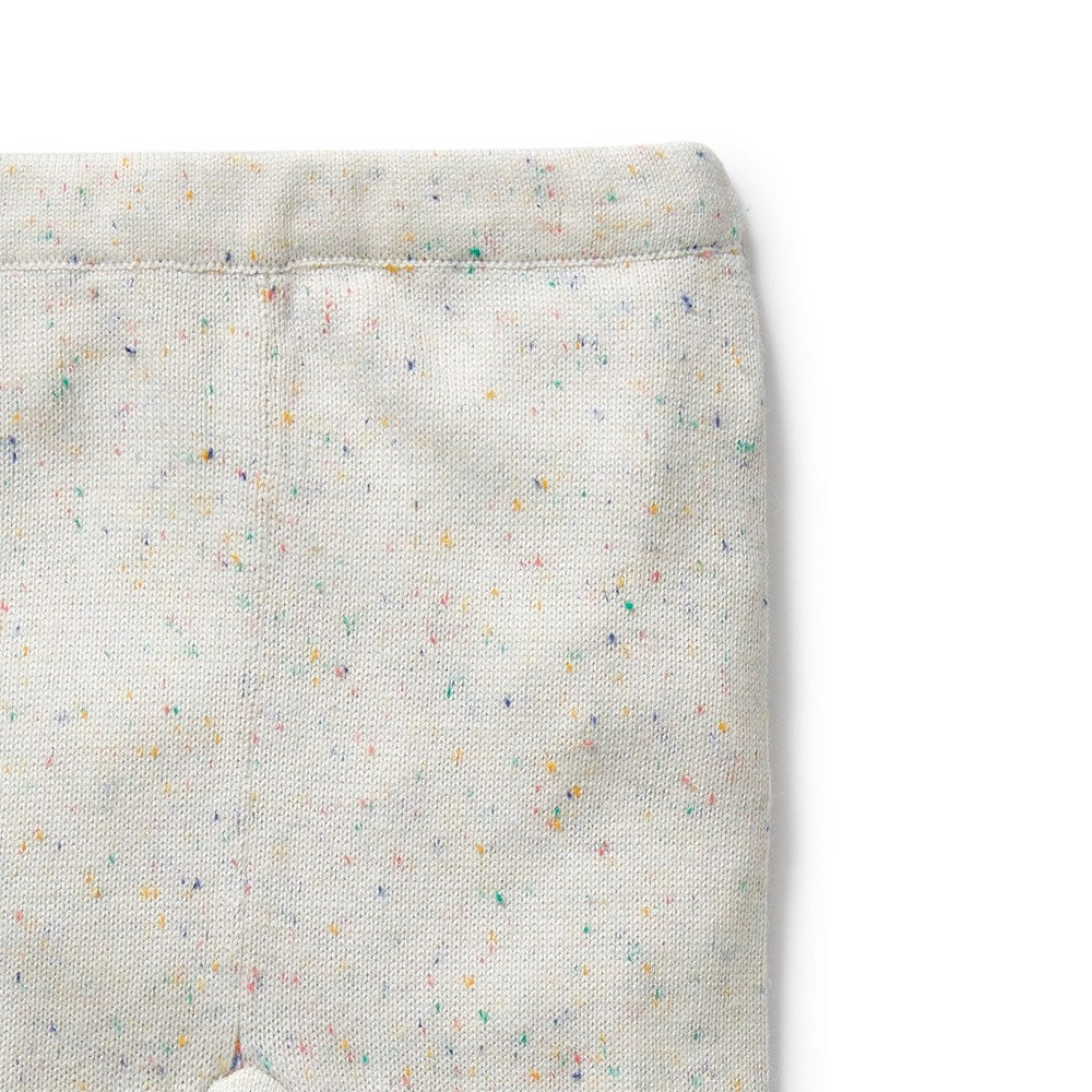 Organic Cotton Knitted Baby Leggings with Feet - Soft & Comfortable Infant Pants for Playtime, Sleep & Everyday Wear