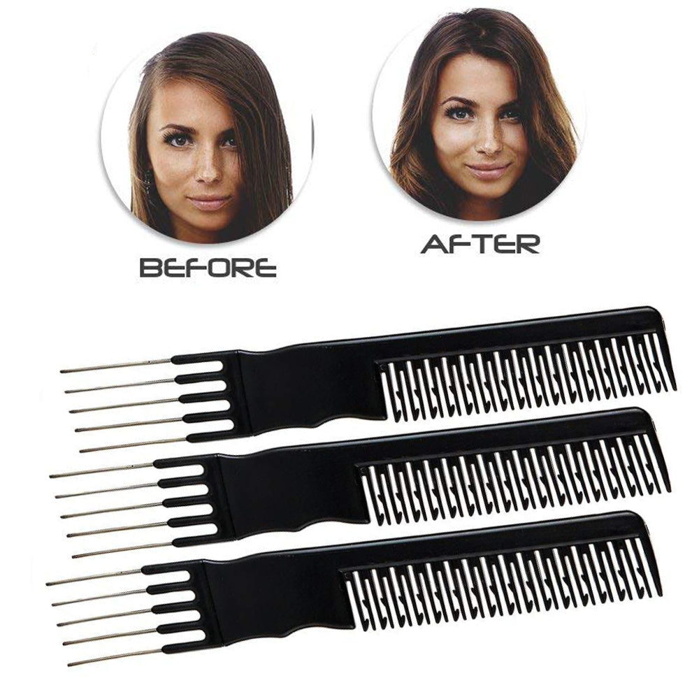 Professional Volume Comb Set - 2 Pack for Thick & Full Hair - Perfect for Styling, Blowouts & Salon Use