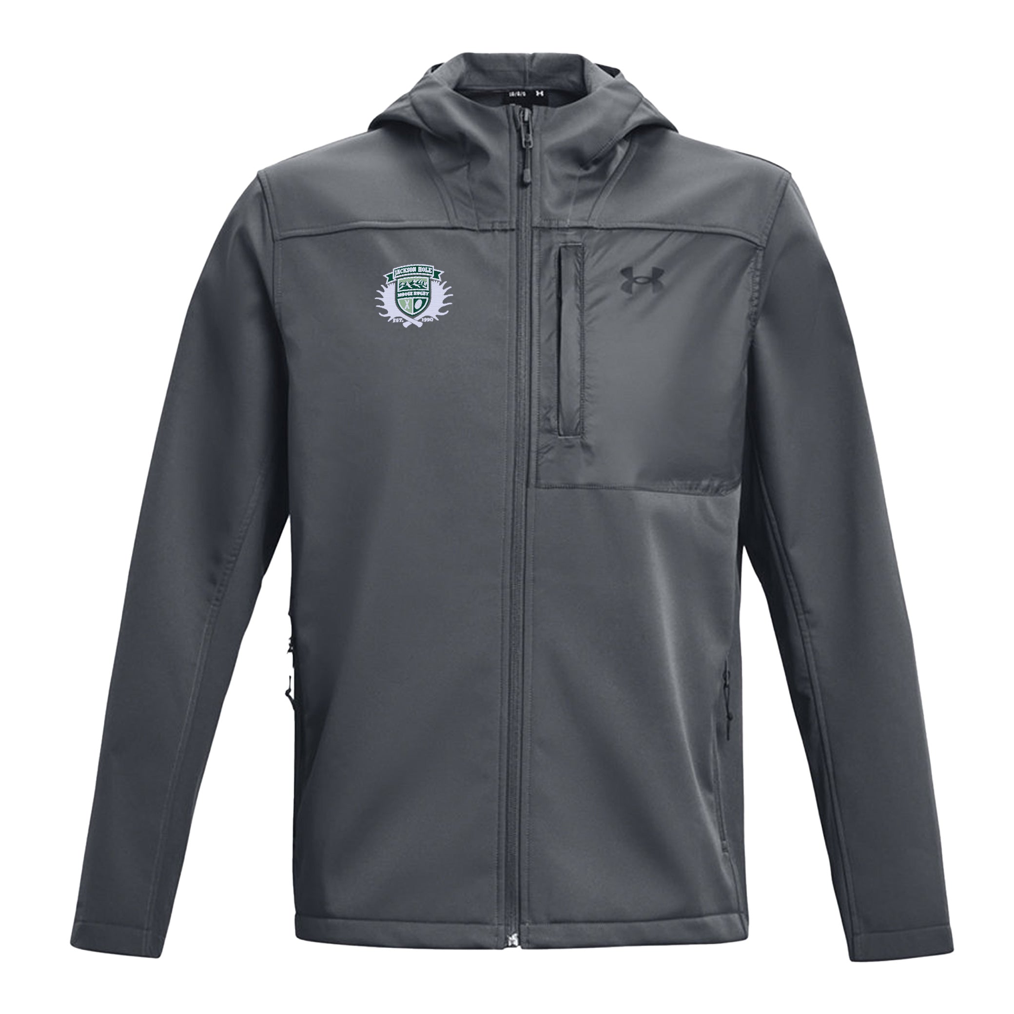 JH Moose Rugby UA CGI Hooded Jacket - Men's Warm Fleece-Lined Winter Coat for Outdoor Sports & Casual Wear