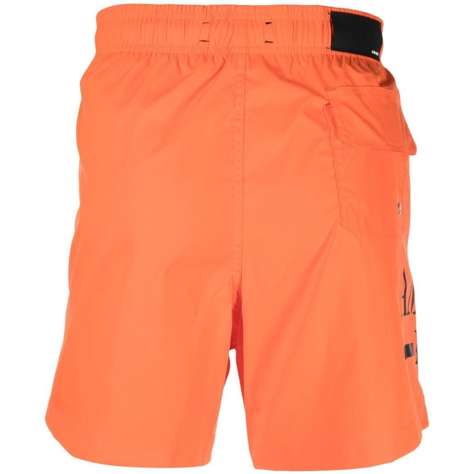 Amiri Orange Logo Swim Shorts for Men - Stylish Beach & Pool Swimwear for Summer Vacations