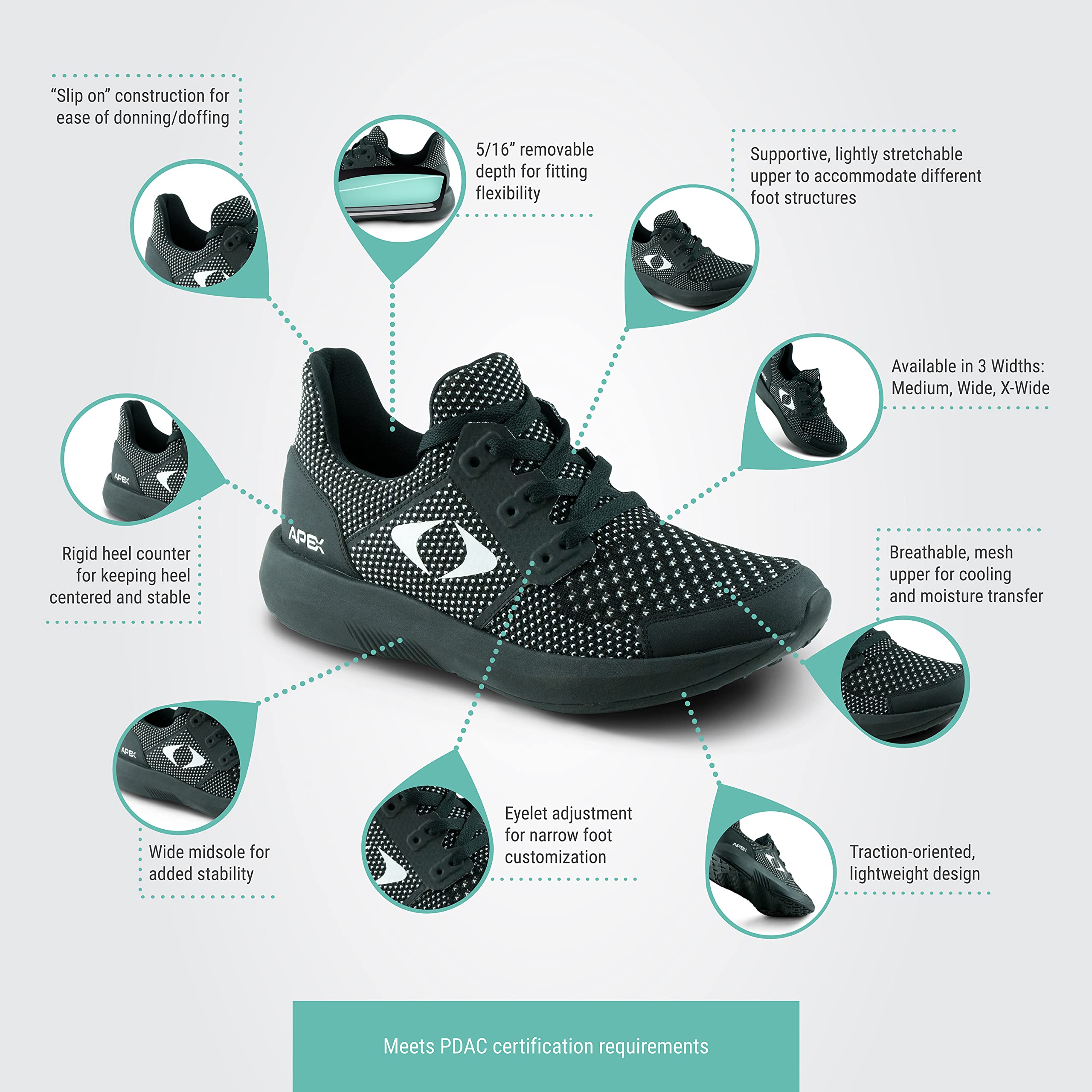 Apex Women's Running Shoes - Lightweight Breathable Gym Workout Sneakers for Women - Mint Green Athletic Shoes for Jogging, Training & Fitness