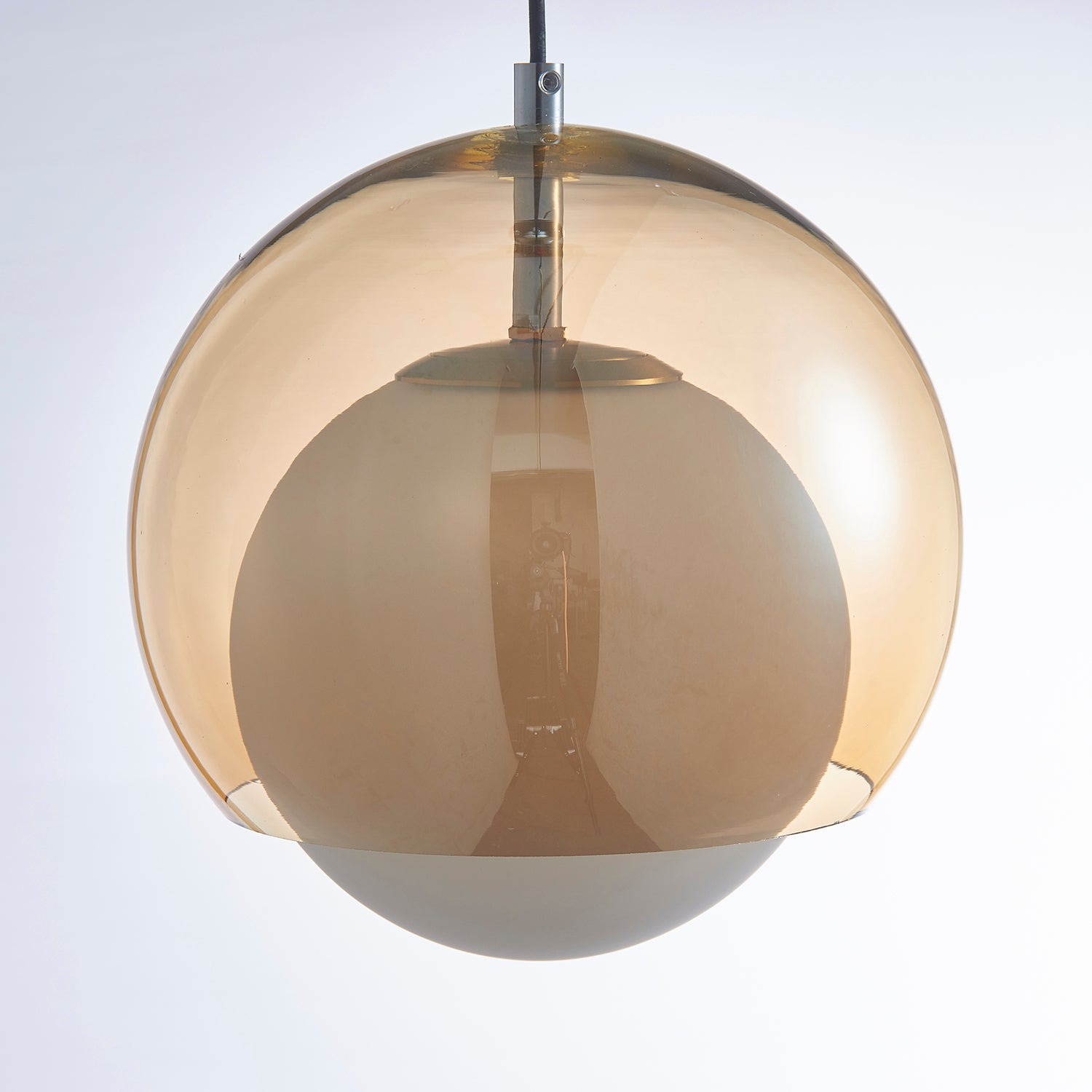 Elegant Misty Glass Pendant Lamp - Modern Hanging Light Fixture for Dining Room, Kitchen Island, Bedroom & Living Room Decor