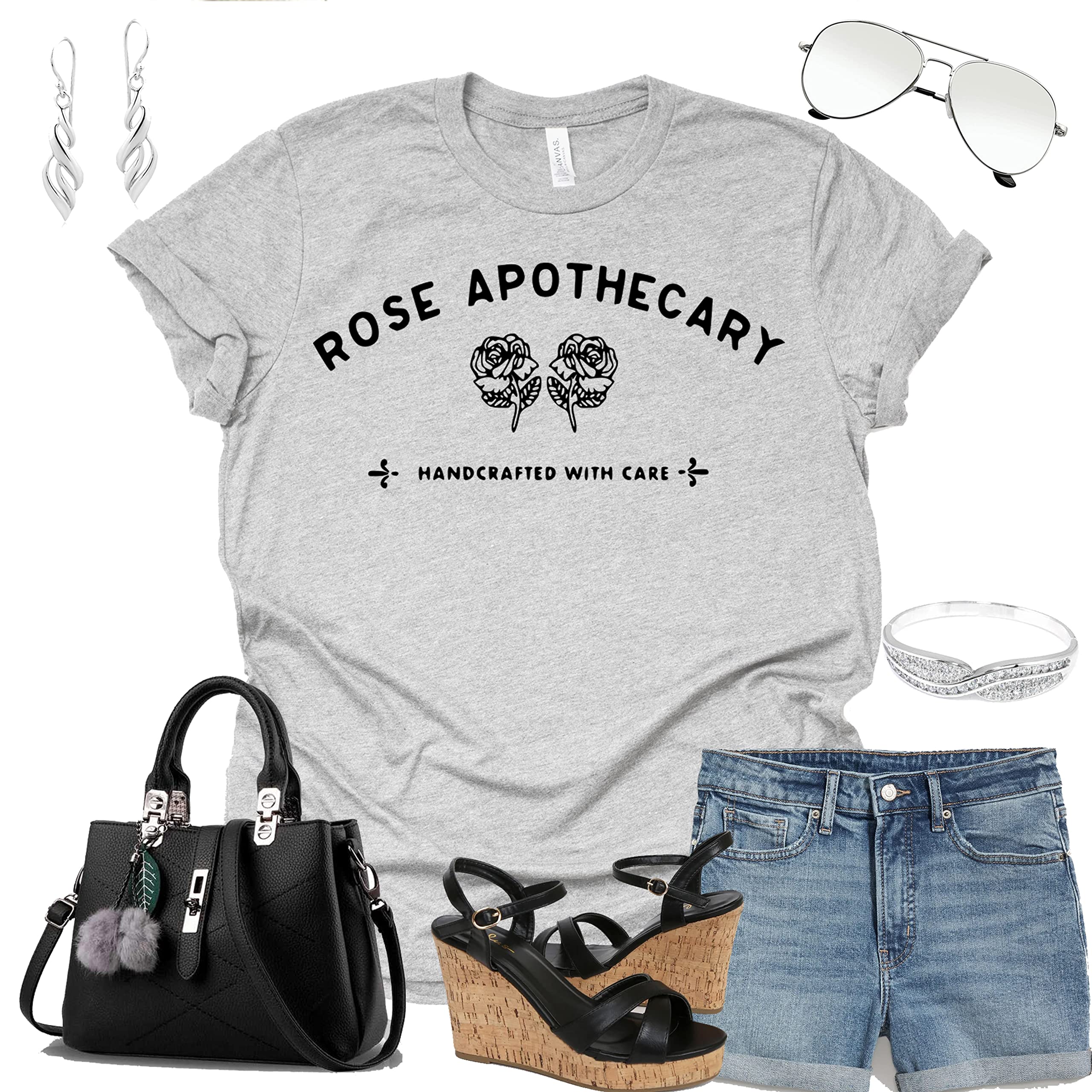 David Rose T-Shirt | Rose Apothecary Novelty Tee | Short Sleeve Casual Top for Men & Women | Perfect for Schitt's Creek Fans, TV Show Merch & Everyday Wear