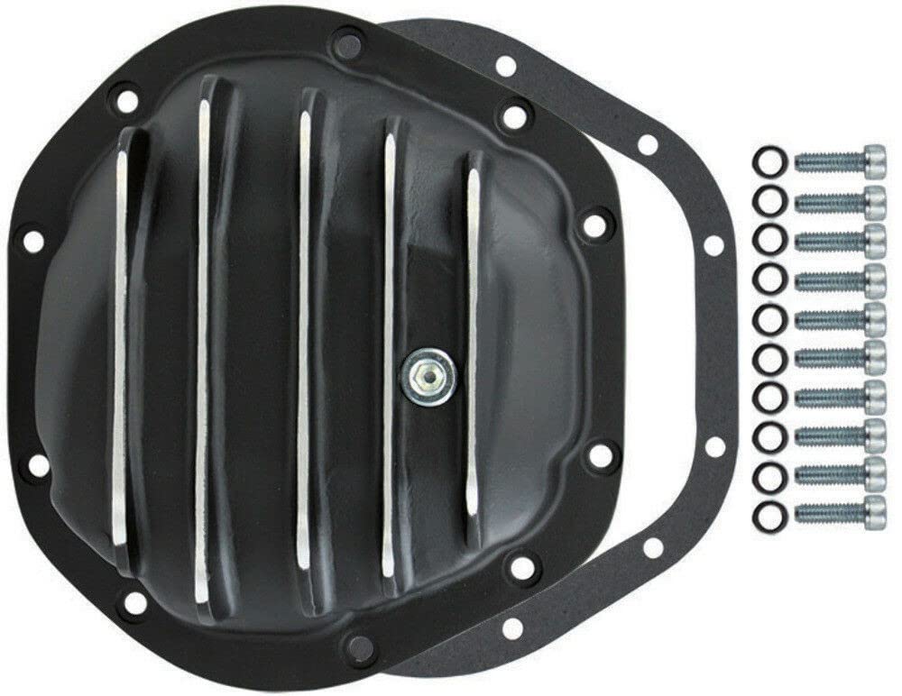 Dana 44 10-Bolt Differential Cover - Heavy Duty Black Finned Aluminum for Off-Road Trucks & Jeeps - Perfect for Rock Crawling & 4x4 Adventures