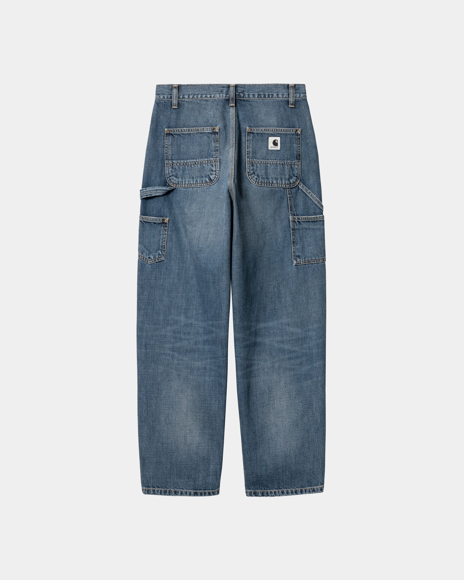 Women's Brandon Single Knee Distressed Denim Pants - Dark Blue Used Wash | Stylish & Comfortable for Casual Outings, Work & Everyday Wear