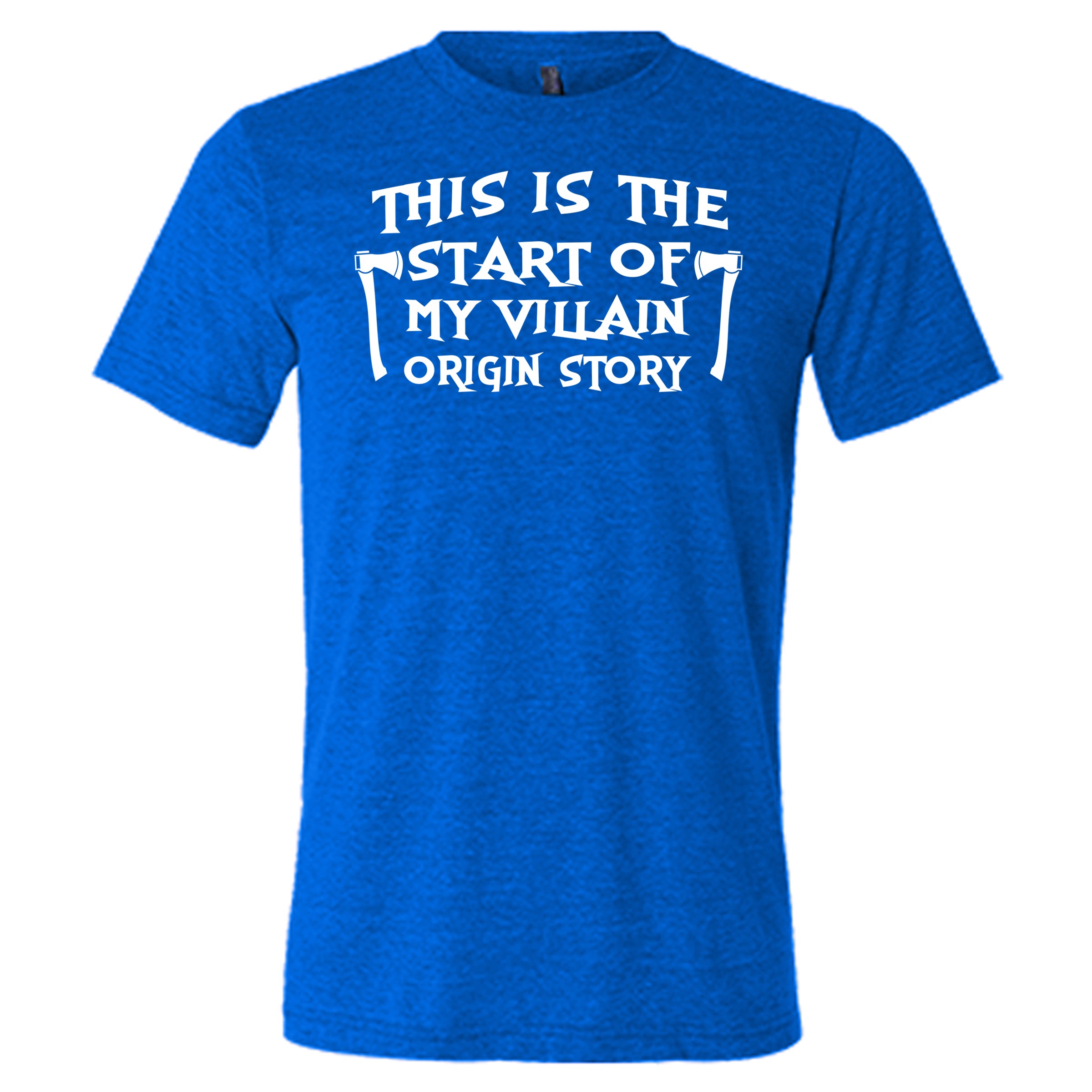 Unisex Villain Origin Story T-Shirt - Funny Graphic Tee for Superhero Fans & Comic Lovers - Perfect for Cosplay, Halloween & Geek Fashion
