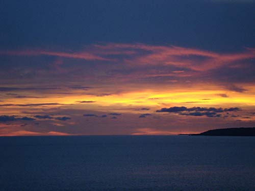 20x30 Inch Laminated Beach Sunset Poster - Vibrant Mexico Sea Landscape Wall Art for Home & Office Decor - Perfect for Living Rooms, Bedrooms, Beach Houses & Vacation Rentals