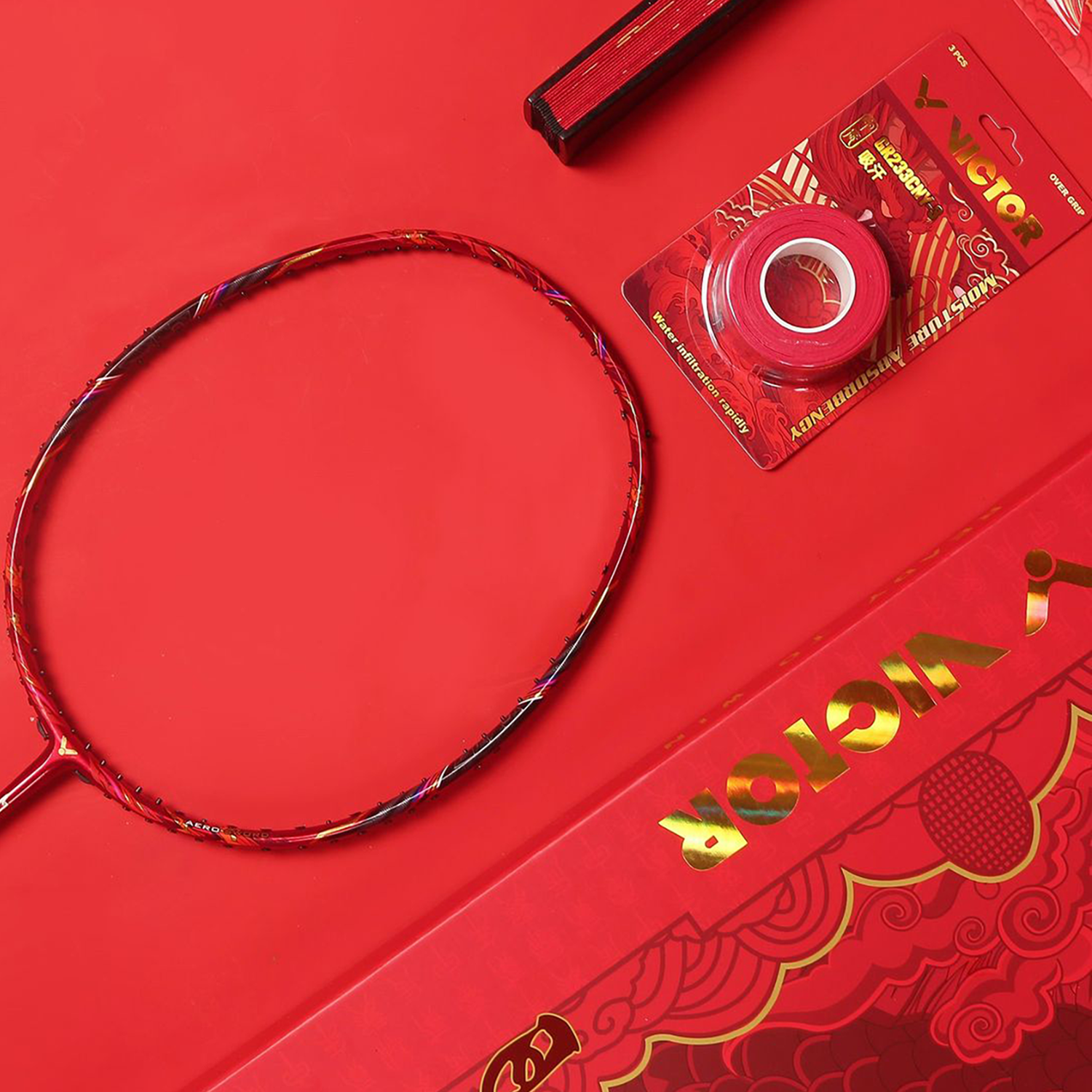 Victor JetSpeed Chinese New Year Gift Box - Premium Badminton Set for Festive Gifting & Family Sports Activities
