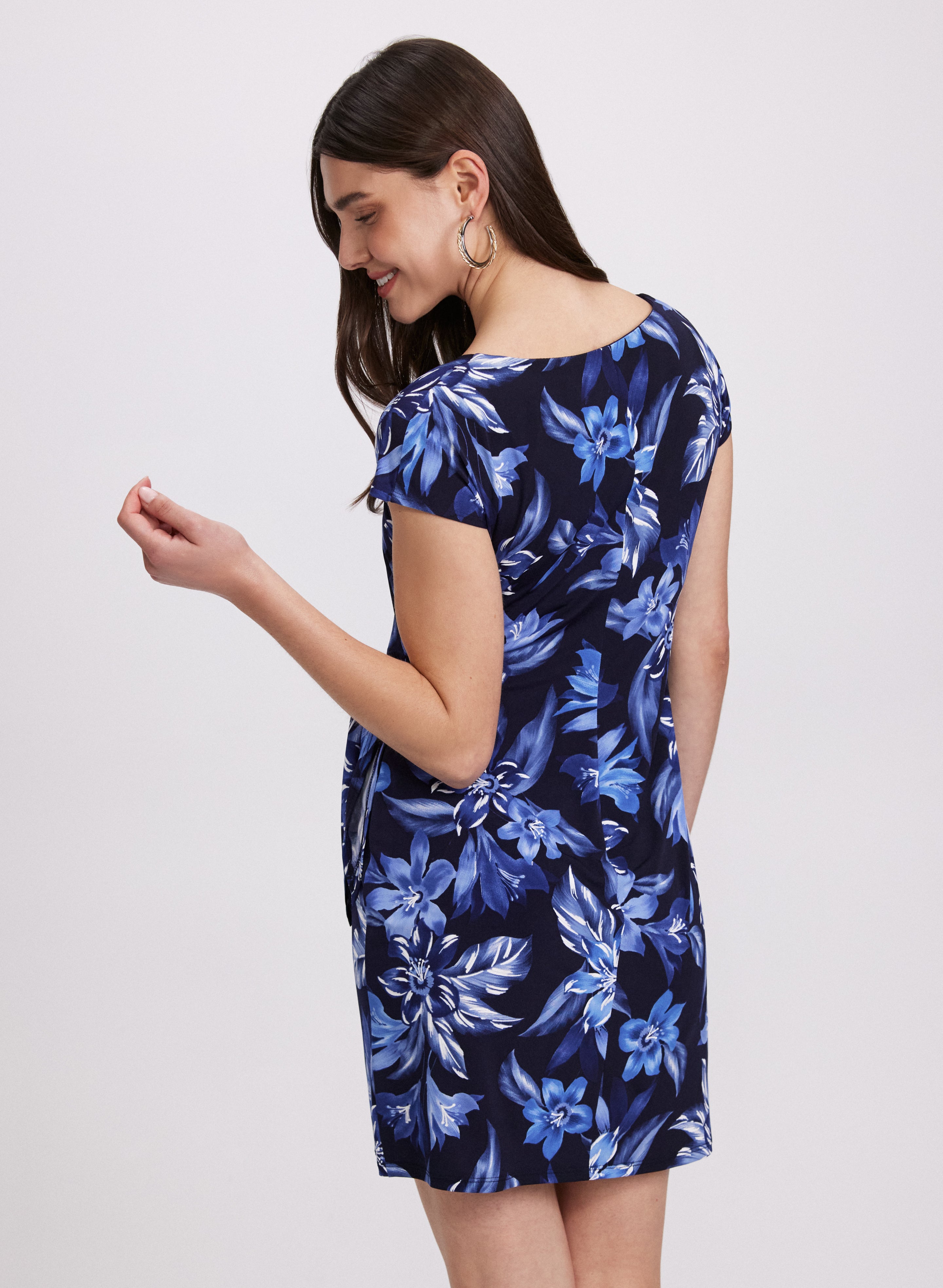 Floral Jersey Dress for Women - Comfortable & Stylish Summer Maxi Dress - Perfect for Beach, Vacation & Casual Outings