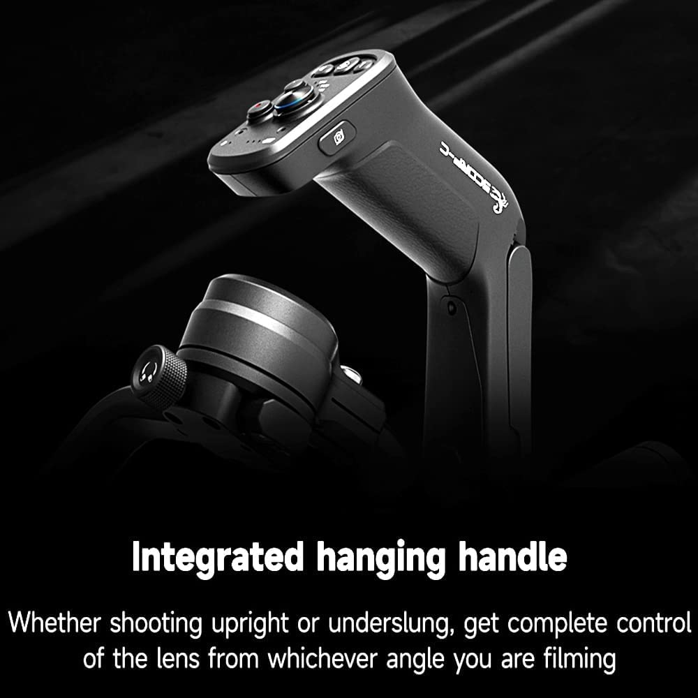 FeiyuTech SCORP-C 3-Axis Handheld Gimbal Stabilizer for DSLR & Mirrorless Cameras - 5.5lbs Payload, Lightweight Design - Compatible with Sony, Canon, Nikon, Fujifilm, Panasonic Lumix - Perfect for Vlogging, Travel Filming & Professional Photography